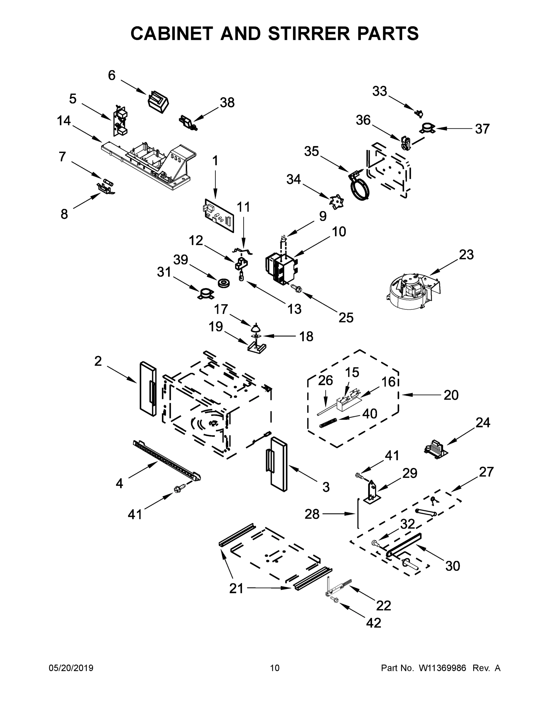 06 - CABINET AND STIRRER PARTS