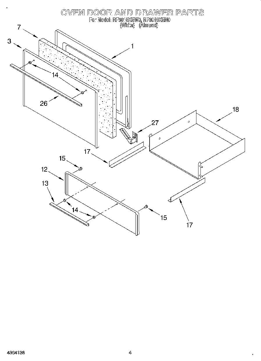 03 - OVEN DOOR AND DRAWER