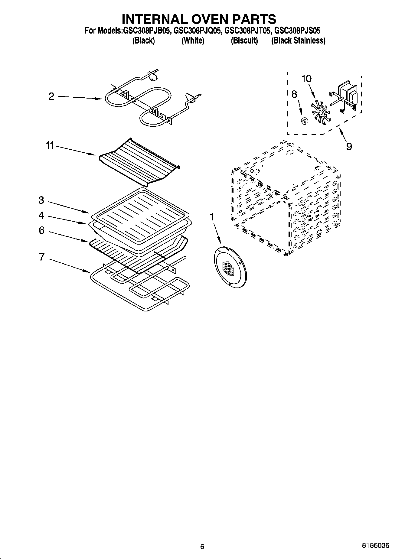 05 - INTERNAL OVEN PARTS