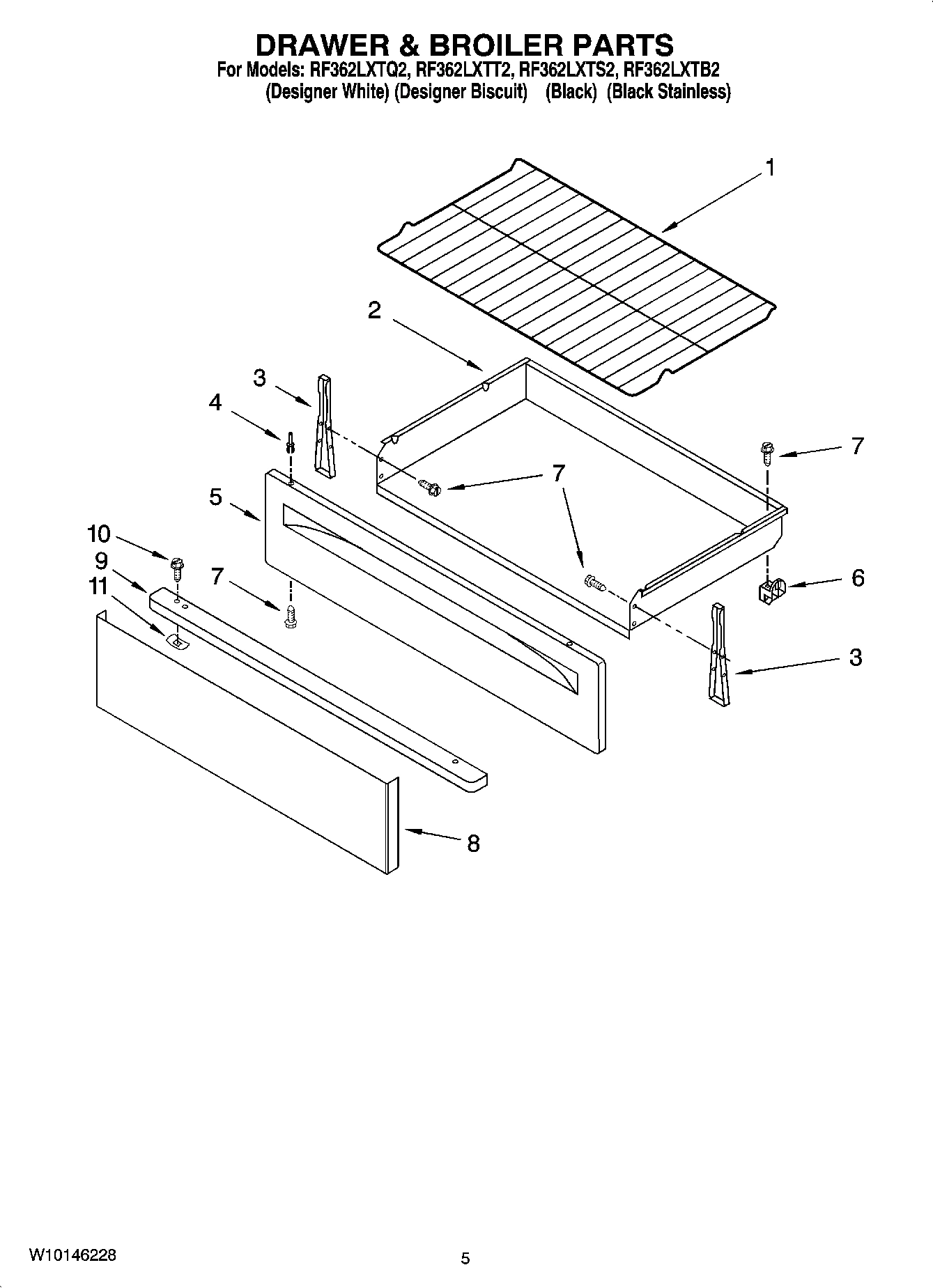 04 - DRAWER & BROILER PARTS