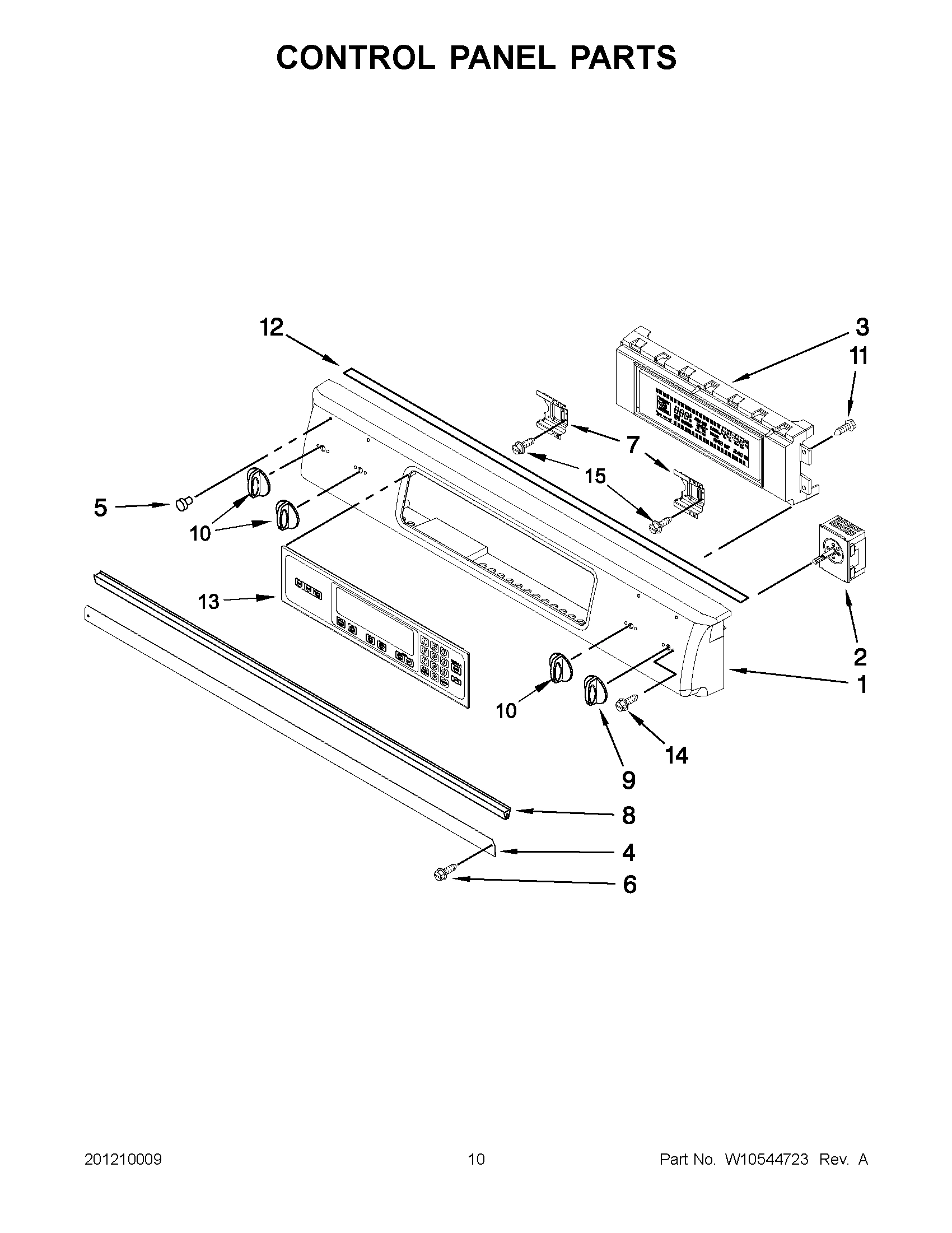 05 - CONTROL PANEL PARTS