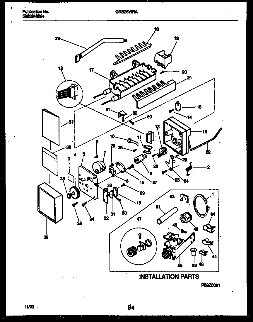 10 - ICE MAKER AND INSTALLATION PARTS