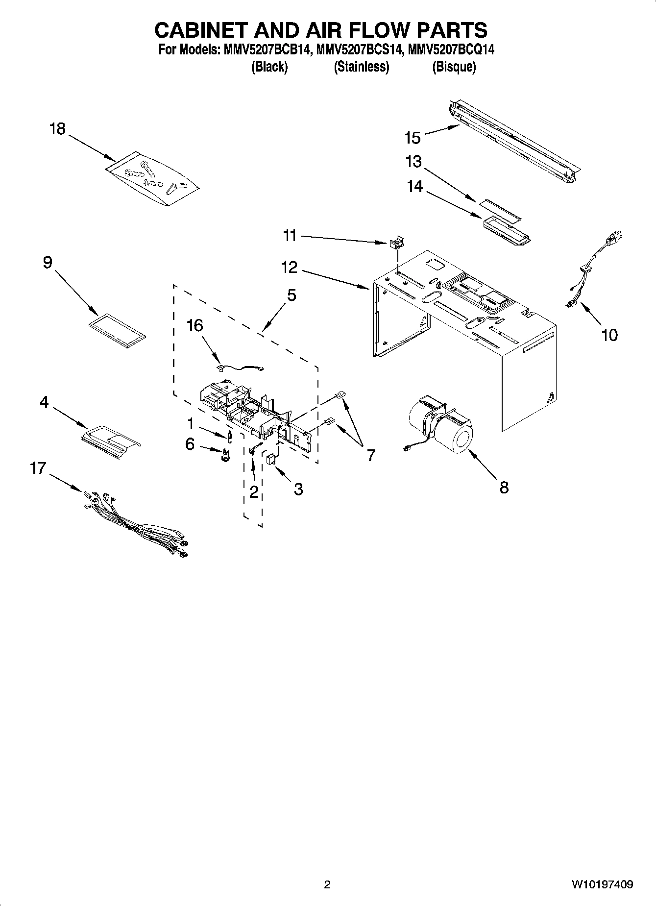 02 - CABINET AND AIR FLOW PARTS