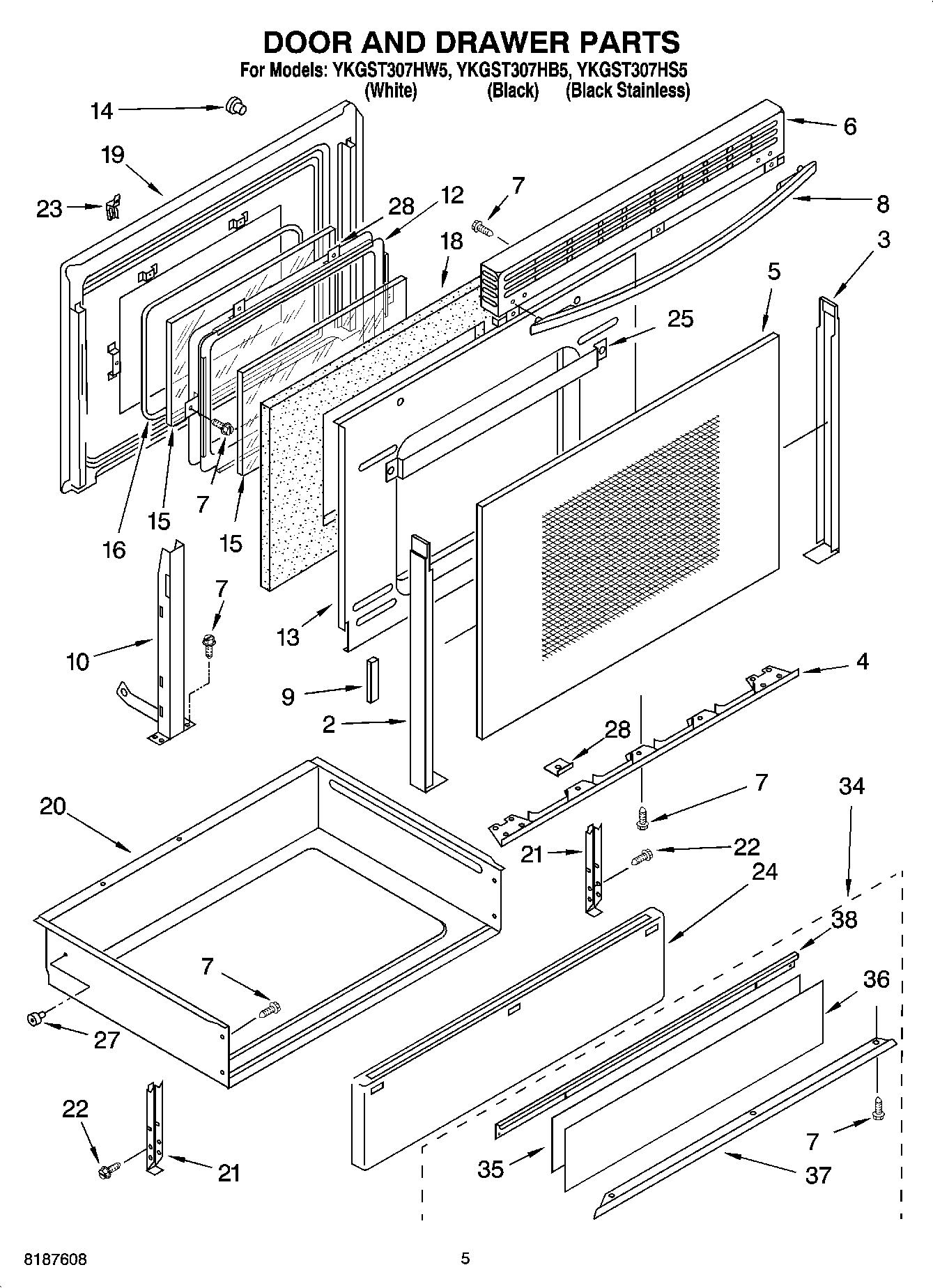 04 - DOOR AND DRAWER PARTS