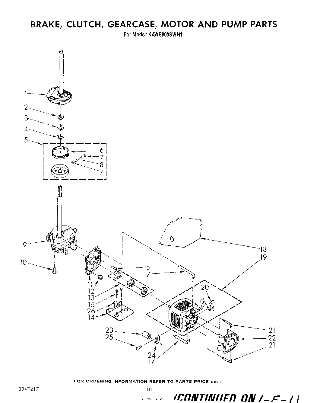 07 - BRAKE, CLUTCH, GEARCASE, MOTOR AND PUMP