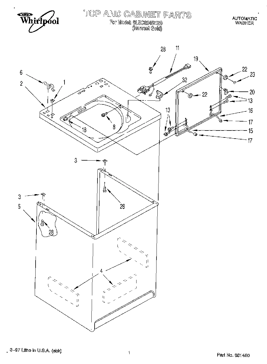 01 - TOP AND CABINET