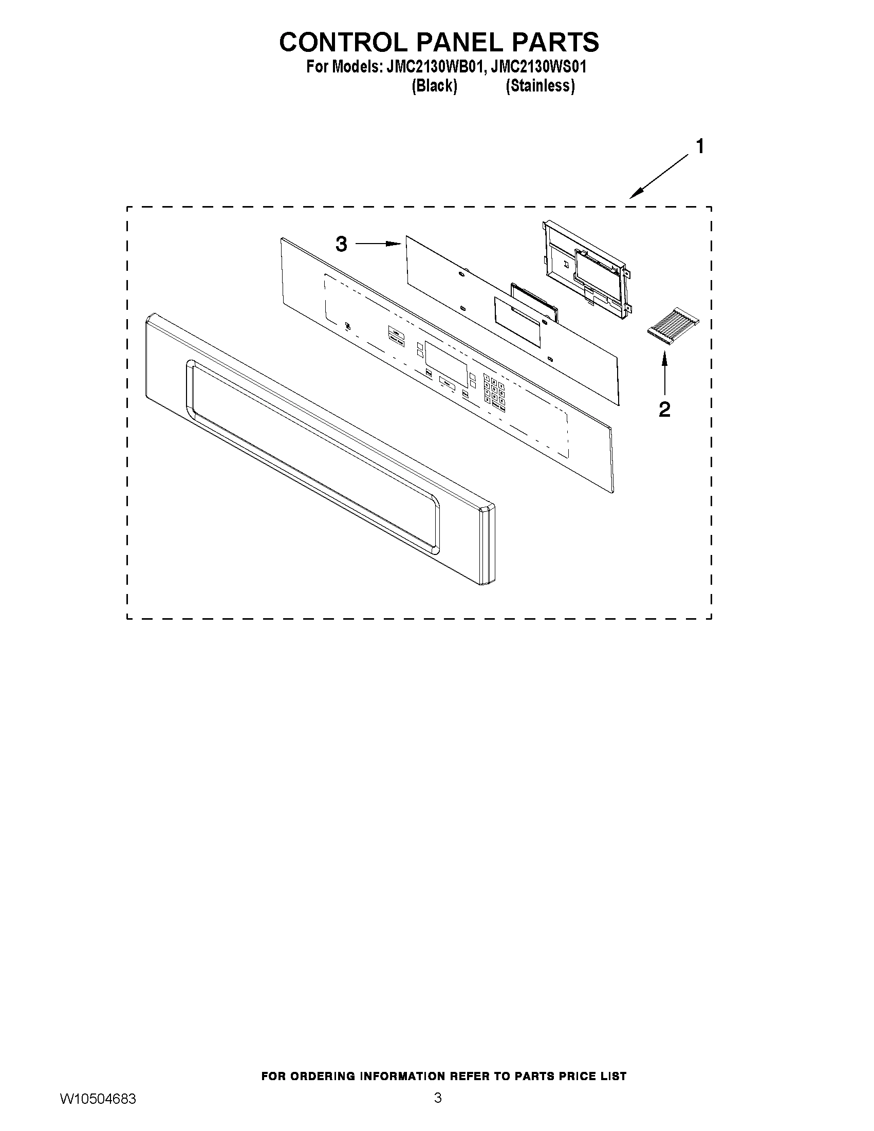 02 - CONTROL PANEL PARTS