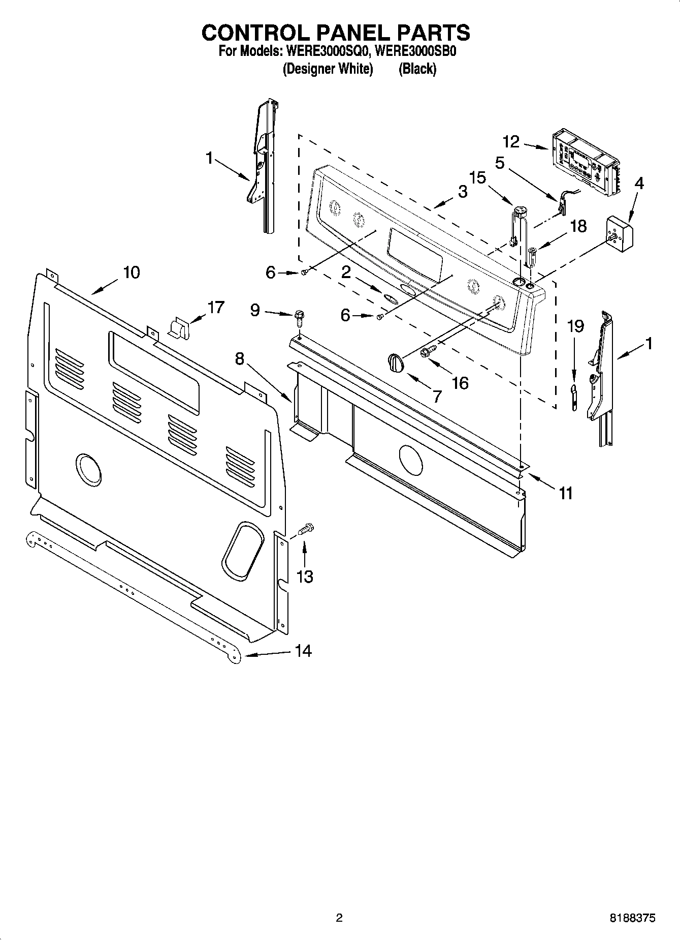02 - CONTROL PANEL PARTS
