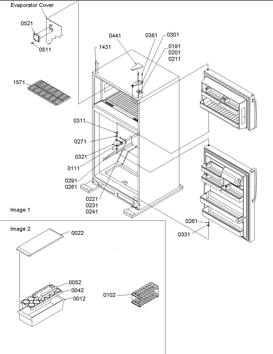 05 - Hinges, Freezer Shelves & Accessories