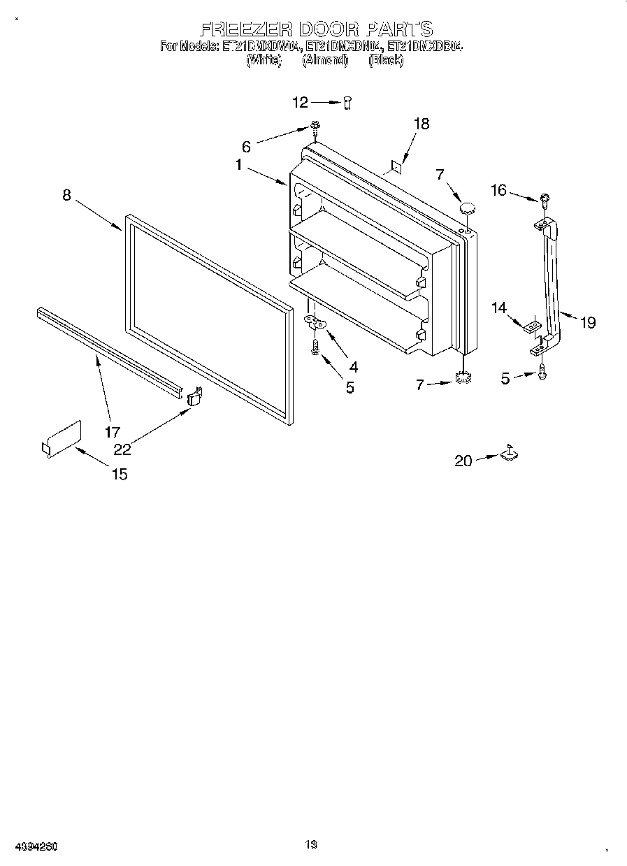 07 - FREEZER DOOR, LIT/OPTIONAL