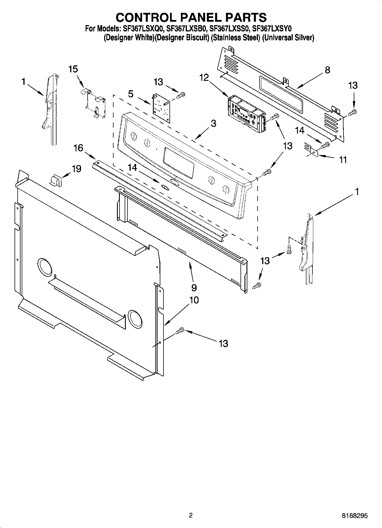 02 - CONTROL PANEL PARTS
