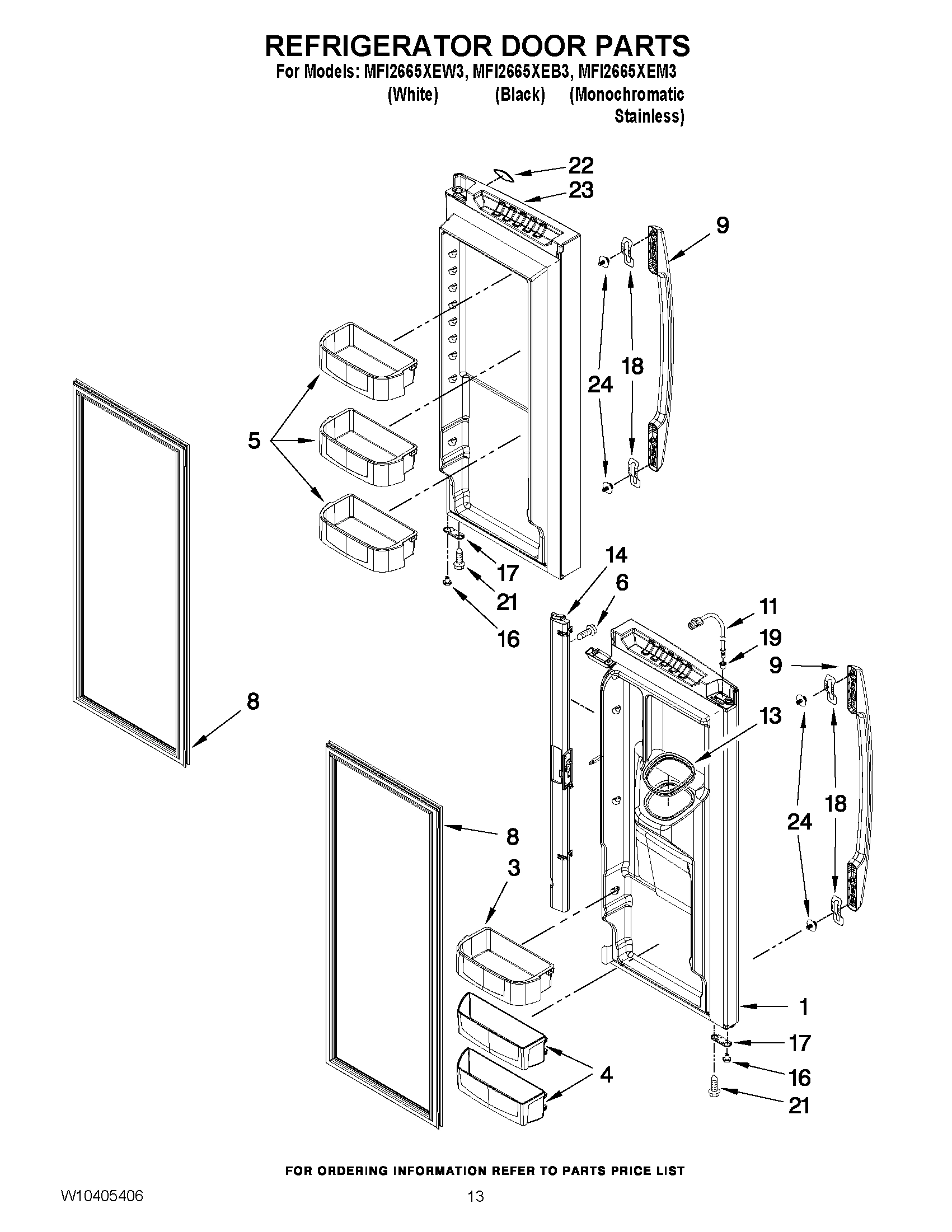 07 - REFRIGERATOR DOOR PARTS