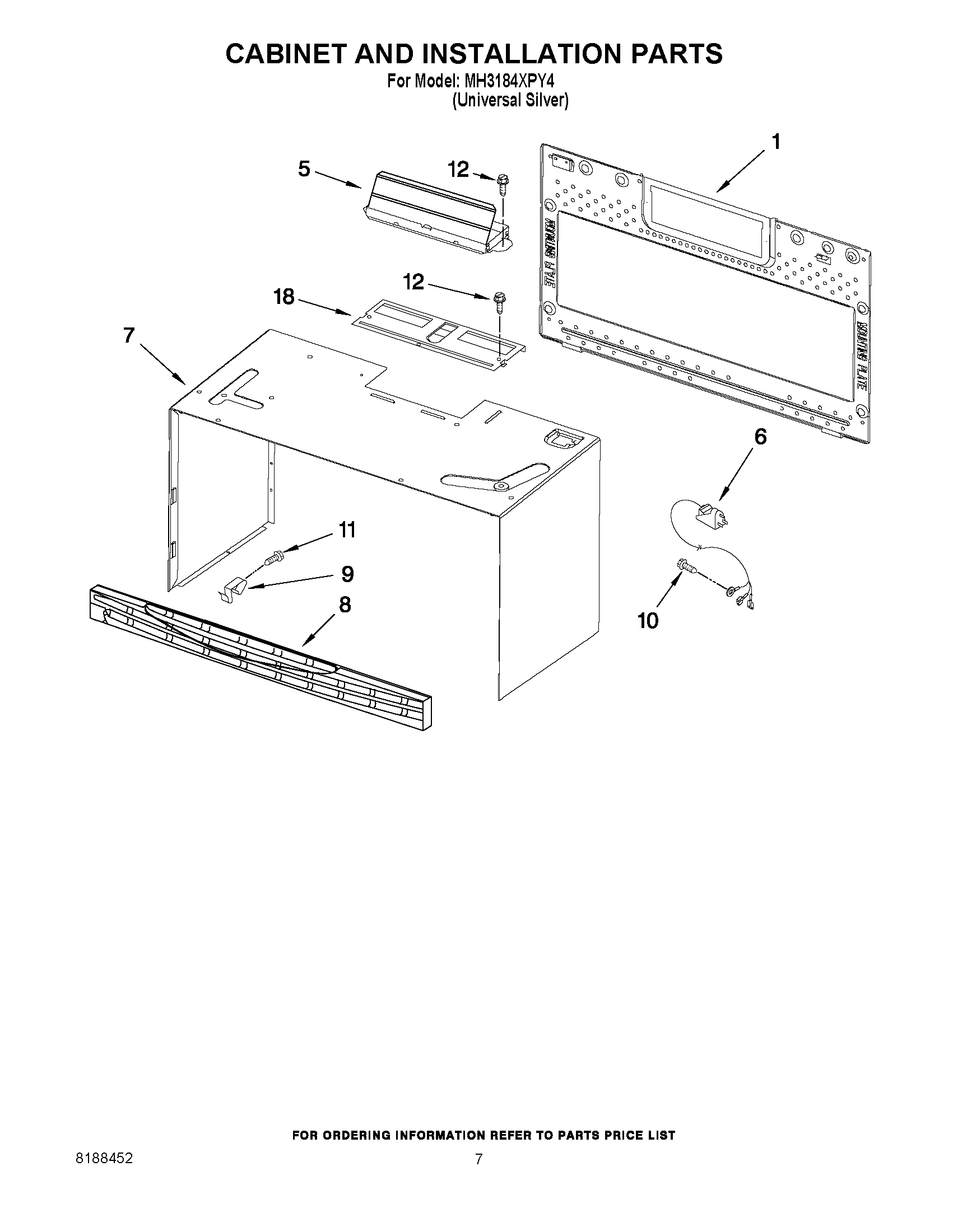 06 - CABINET AND INSTALLATION PARTS