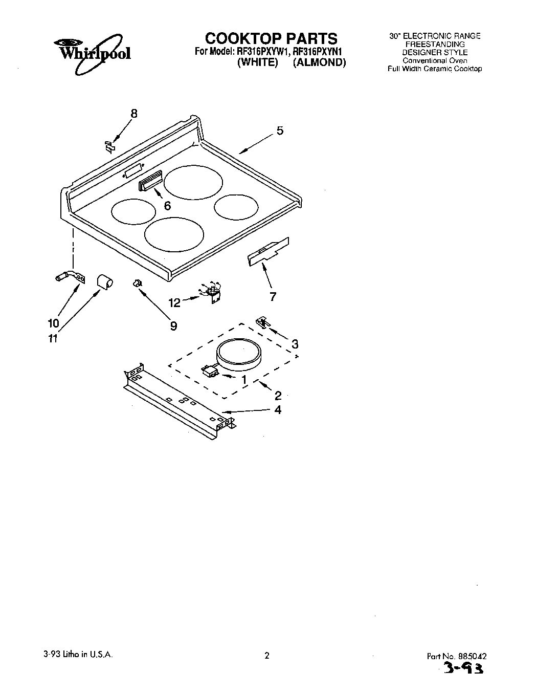 01 - COOKTOP, LIT/OPTIONAL