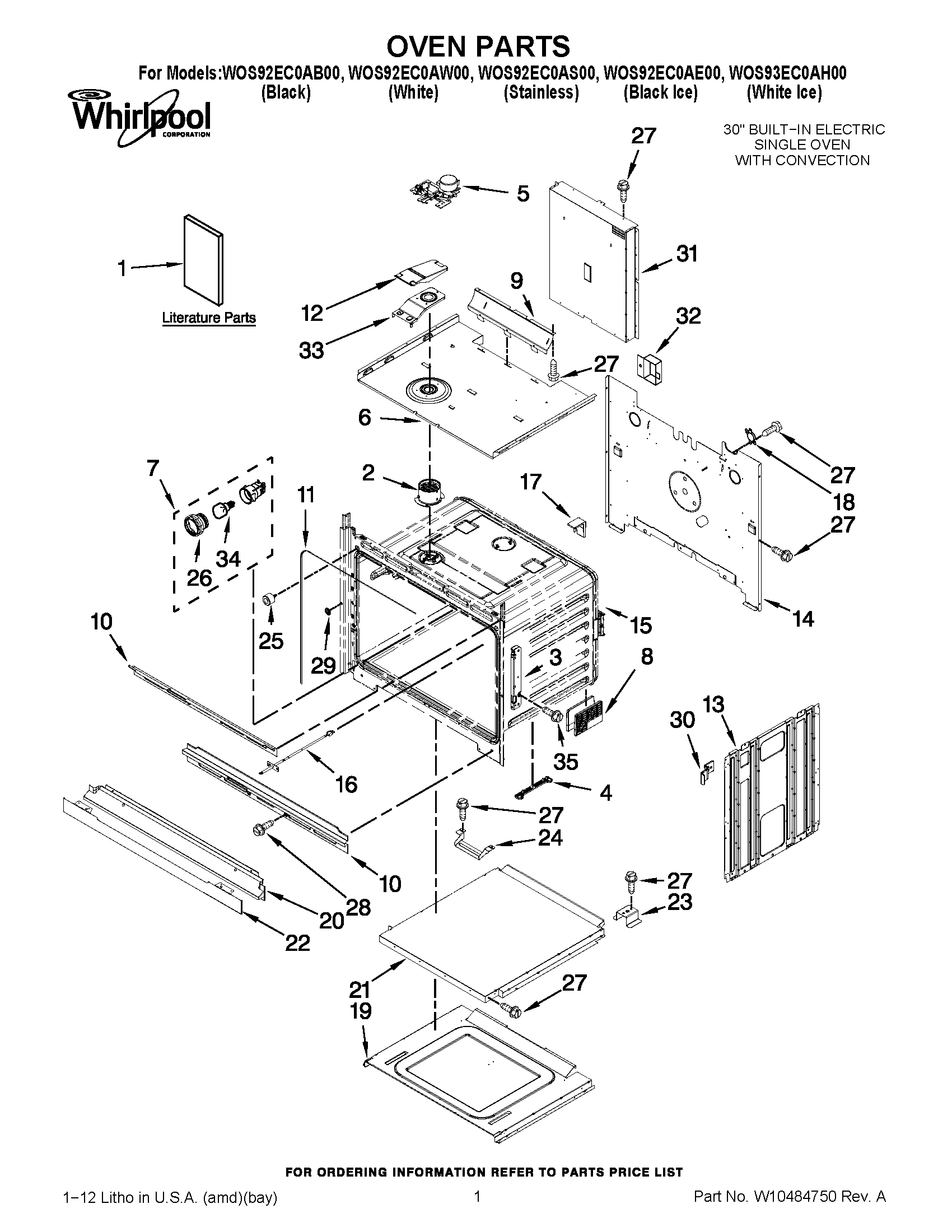 01 - OVEN PARTS