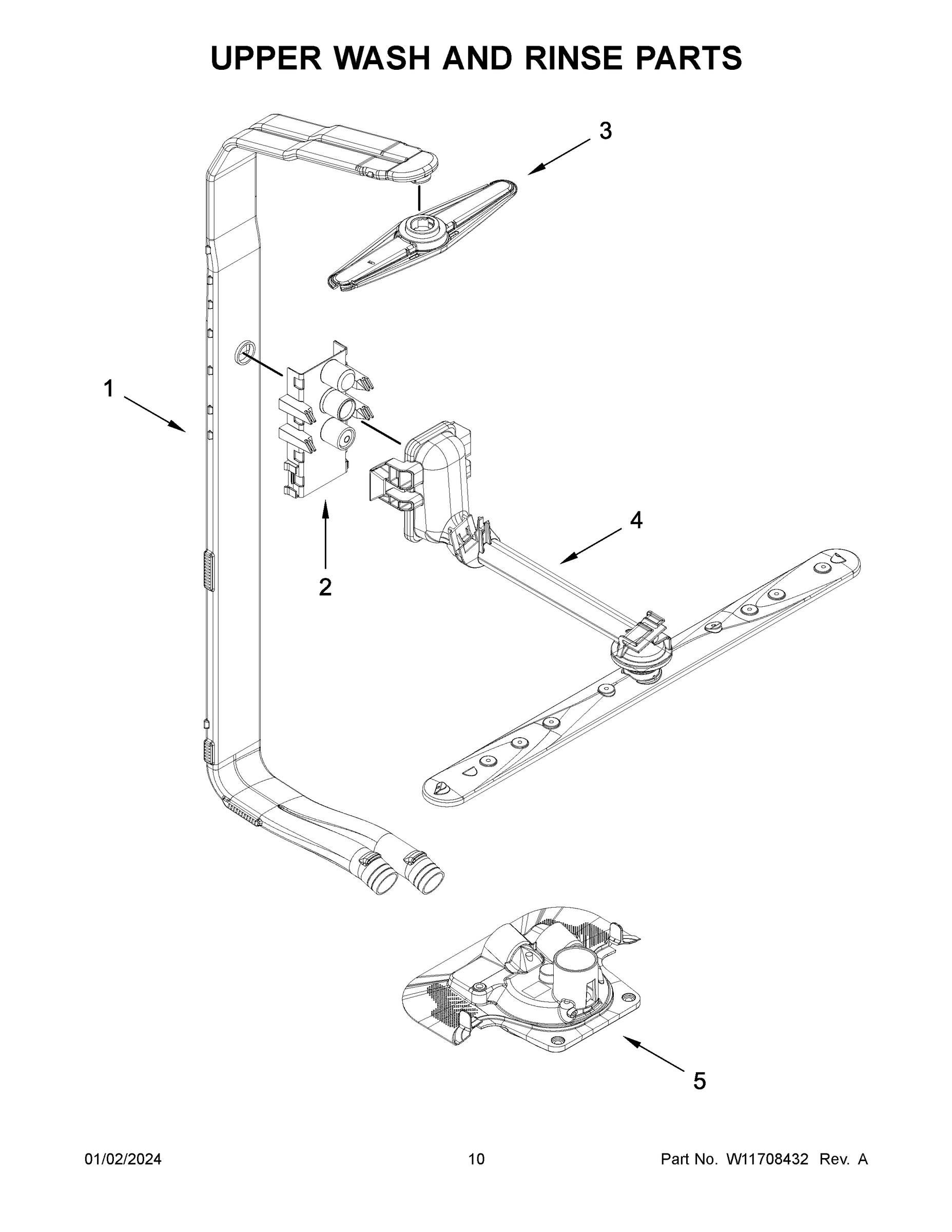 06 - UPPER WASH AND RINSE PARTS