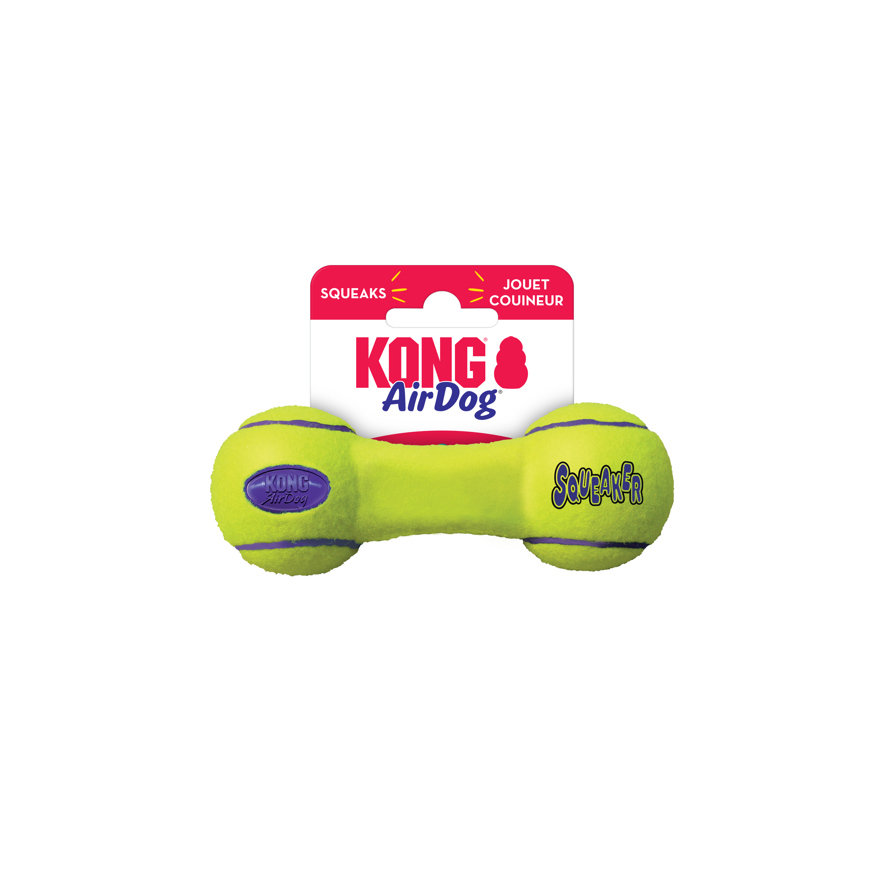 Kong air hot sale squeaker dumbbell