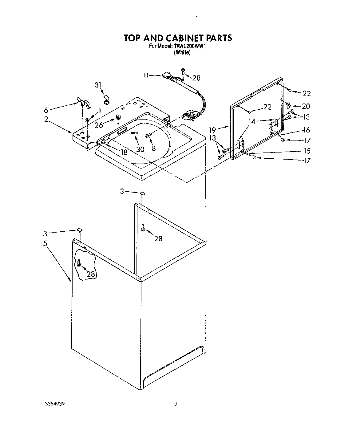 02 - TOP AND CABINET, LIT/OPTIONAL