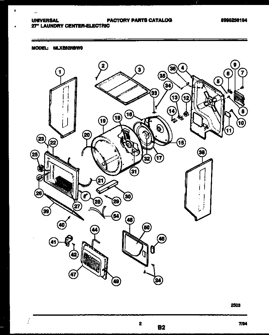 02 - CABINET AND COMPONENT PARTS