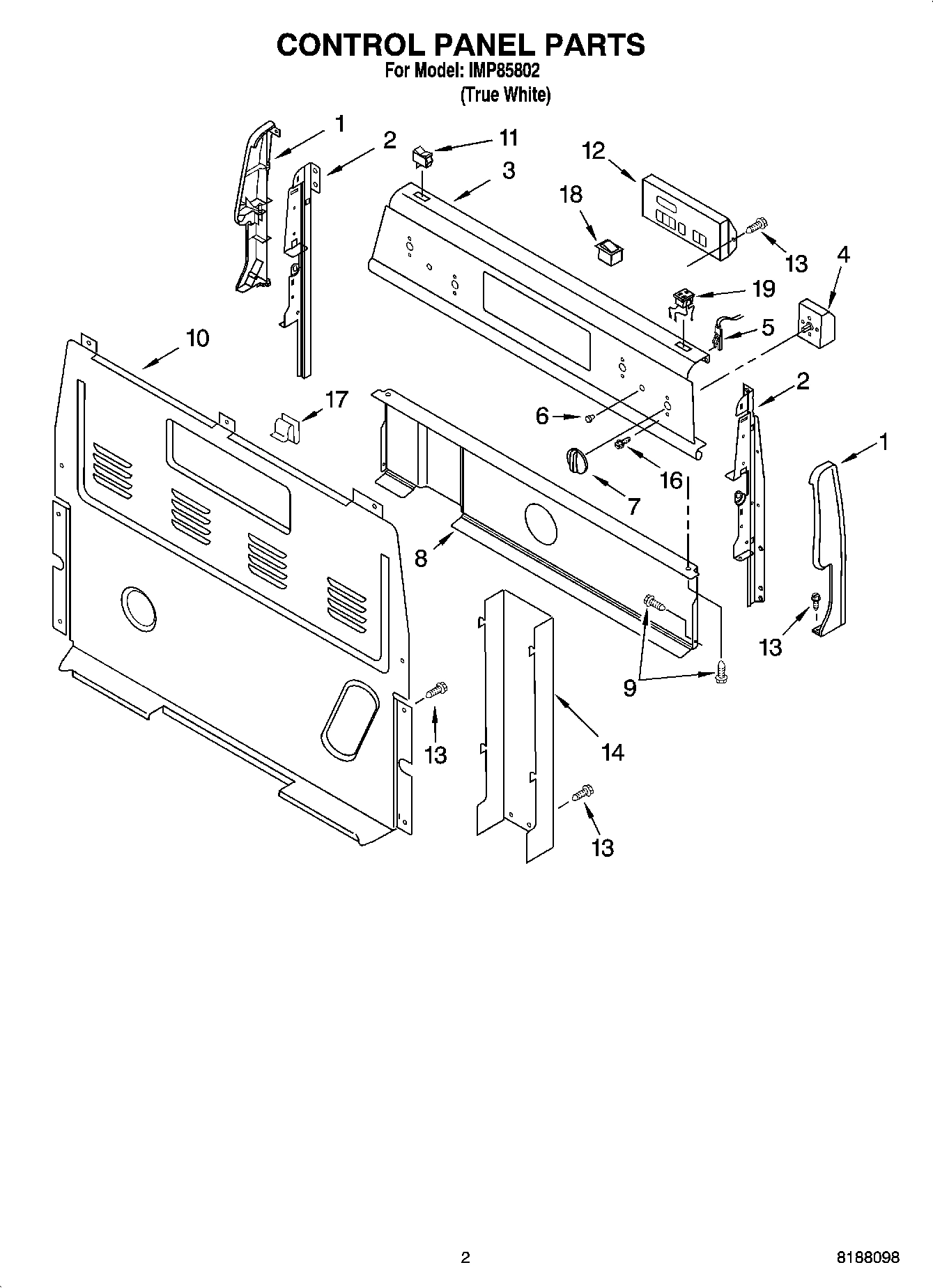 02 - CONTROL PANEL PARTS