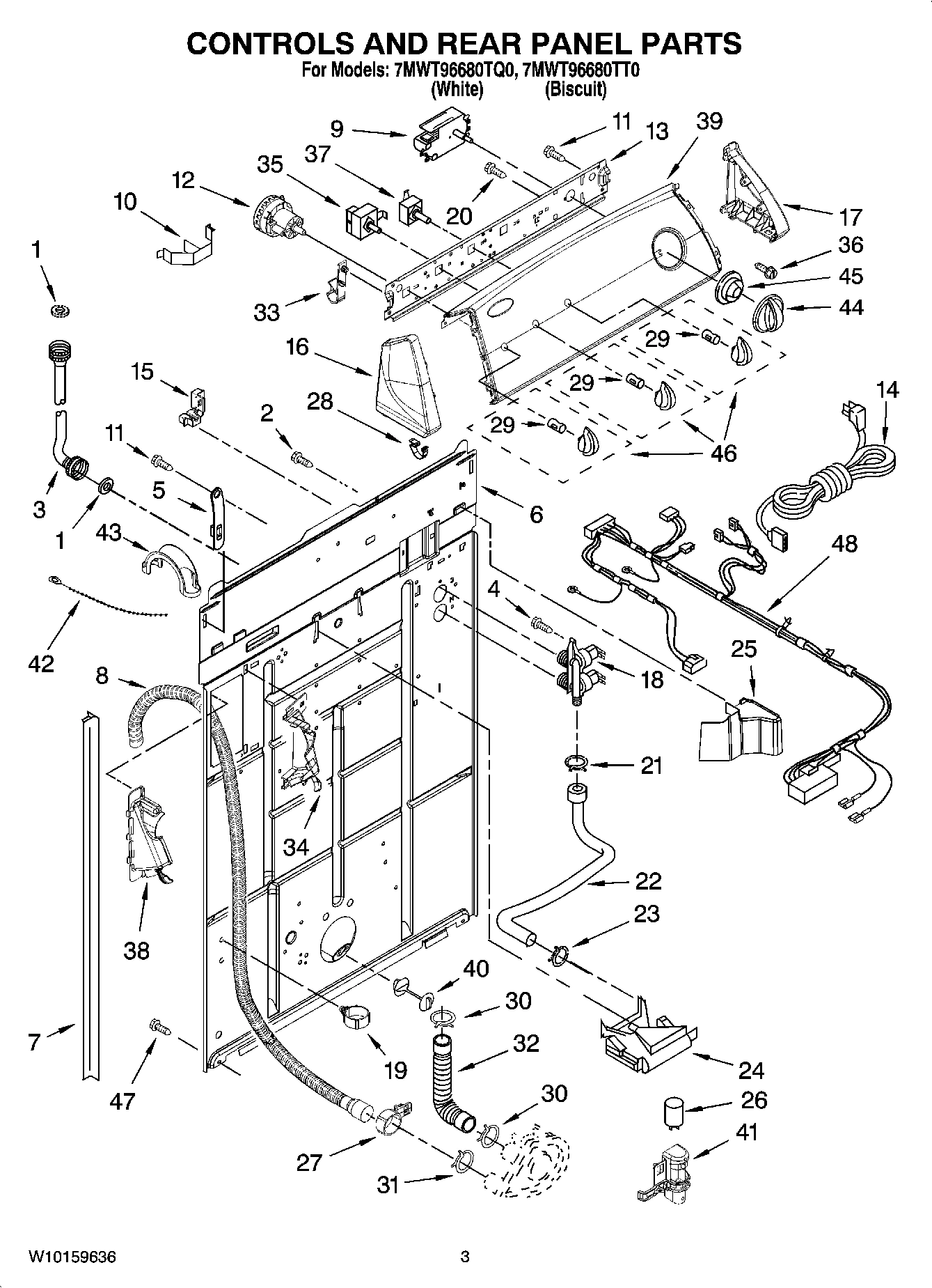 02 - CONTROLS AND REAR PANEL PARTS
