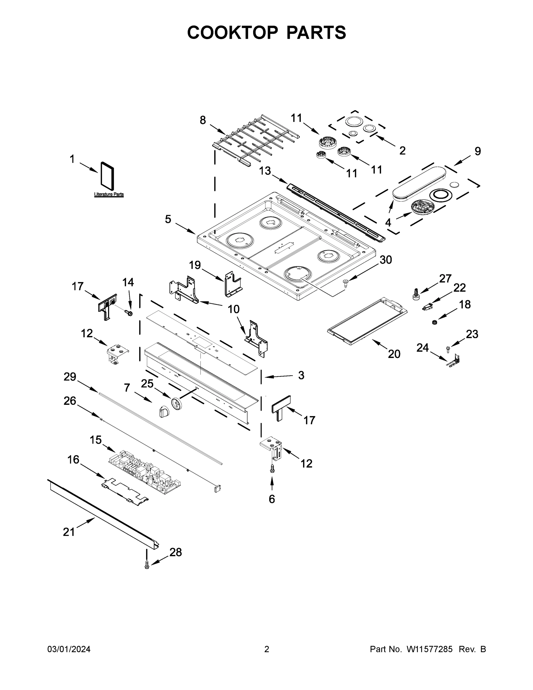 02 - COOKTOP PARTS
