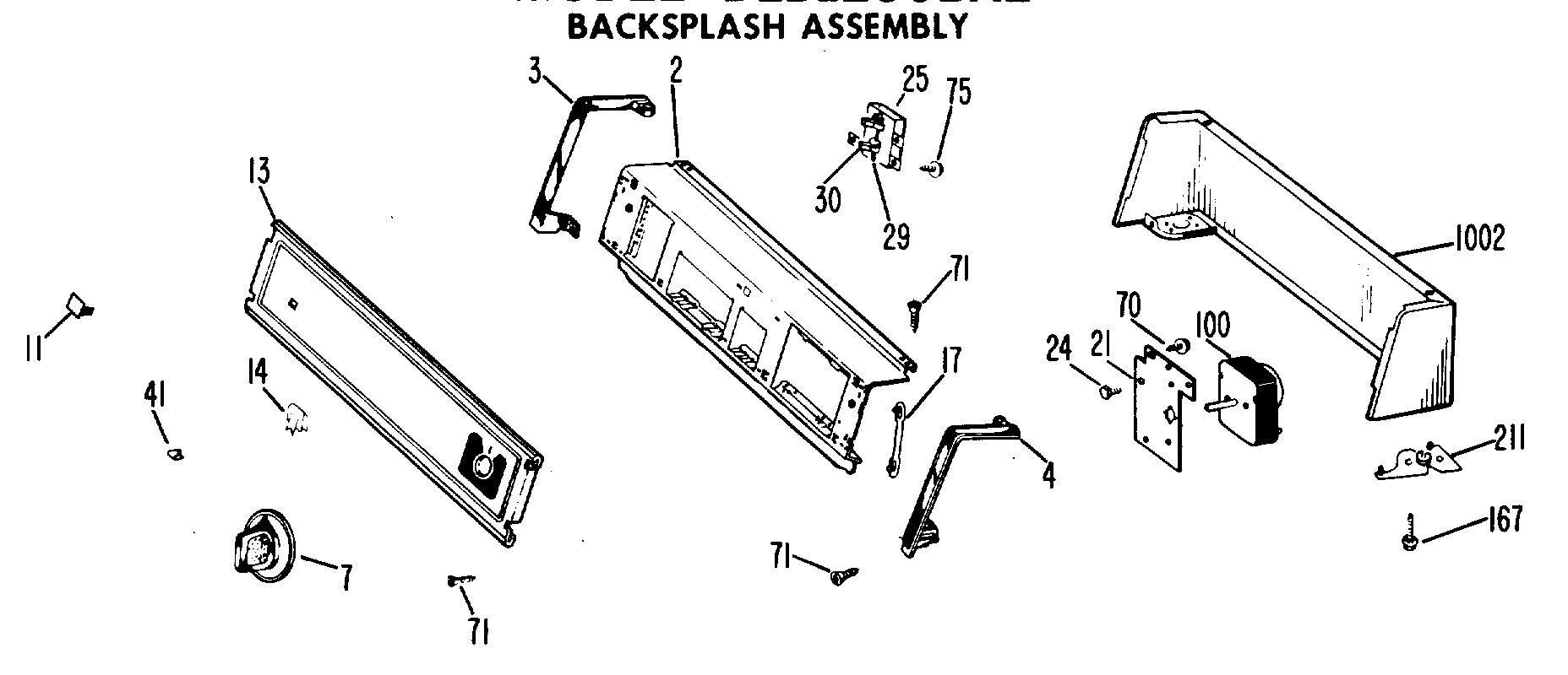 BACKSPLASH ASSEMBLY