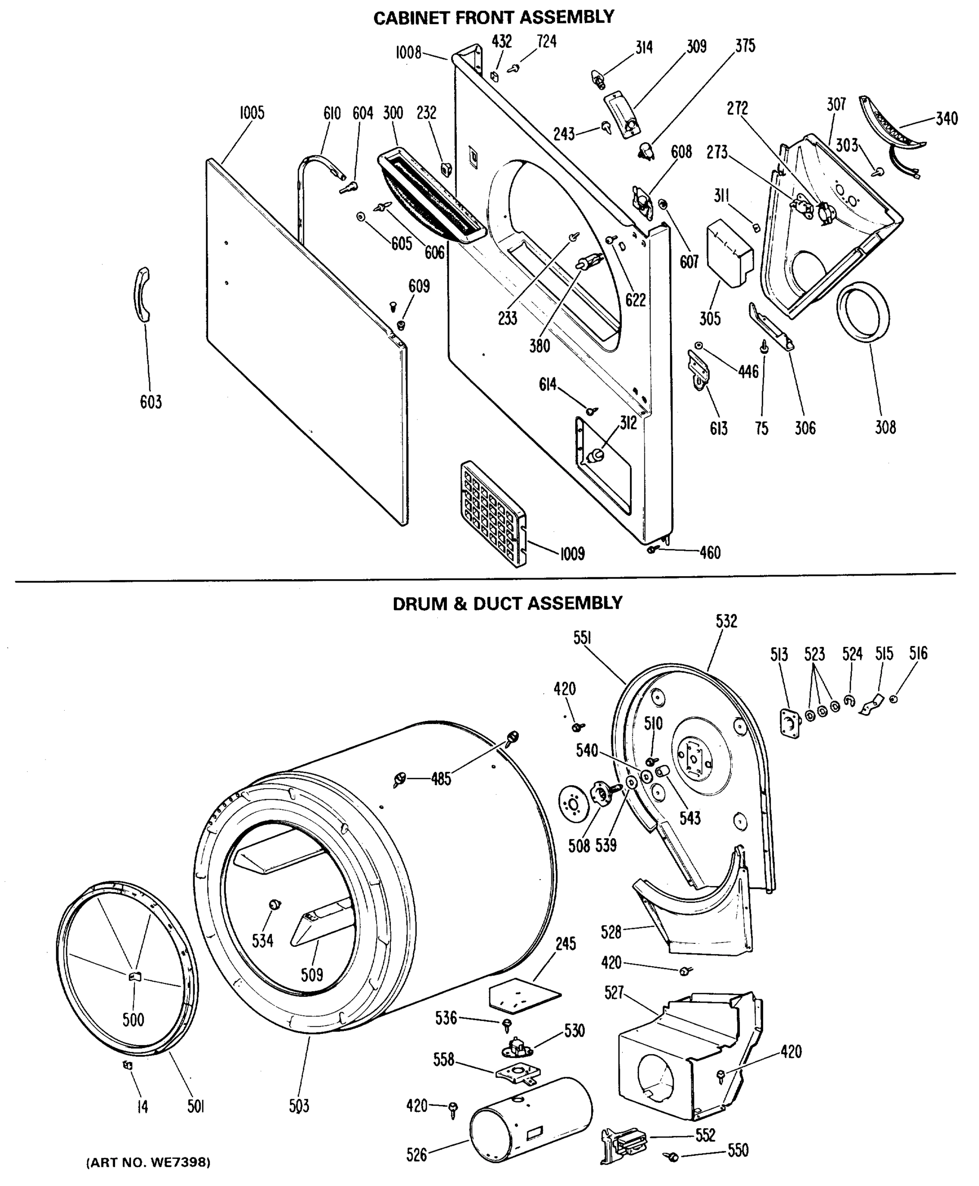 CABINET FRONT ASSEMBLY