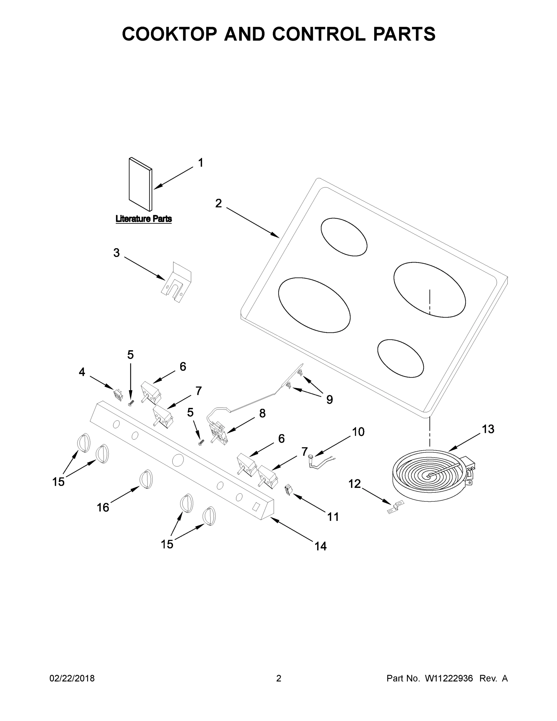 02 - COOKTOP AND CONTROL PARTS