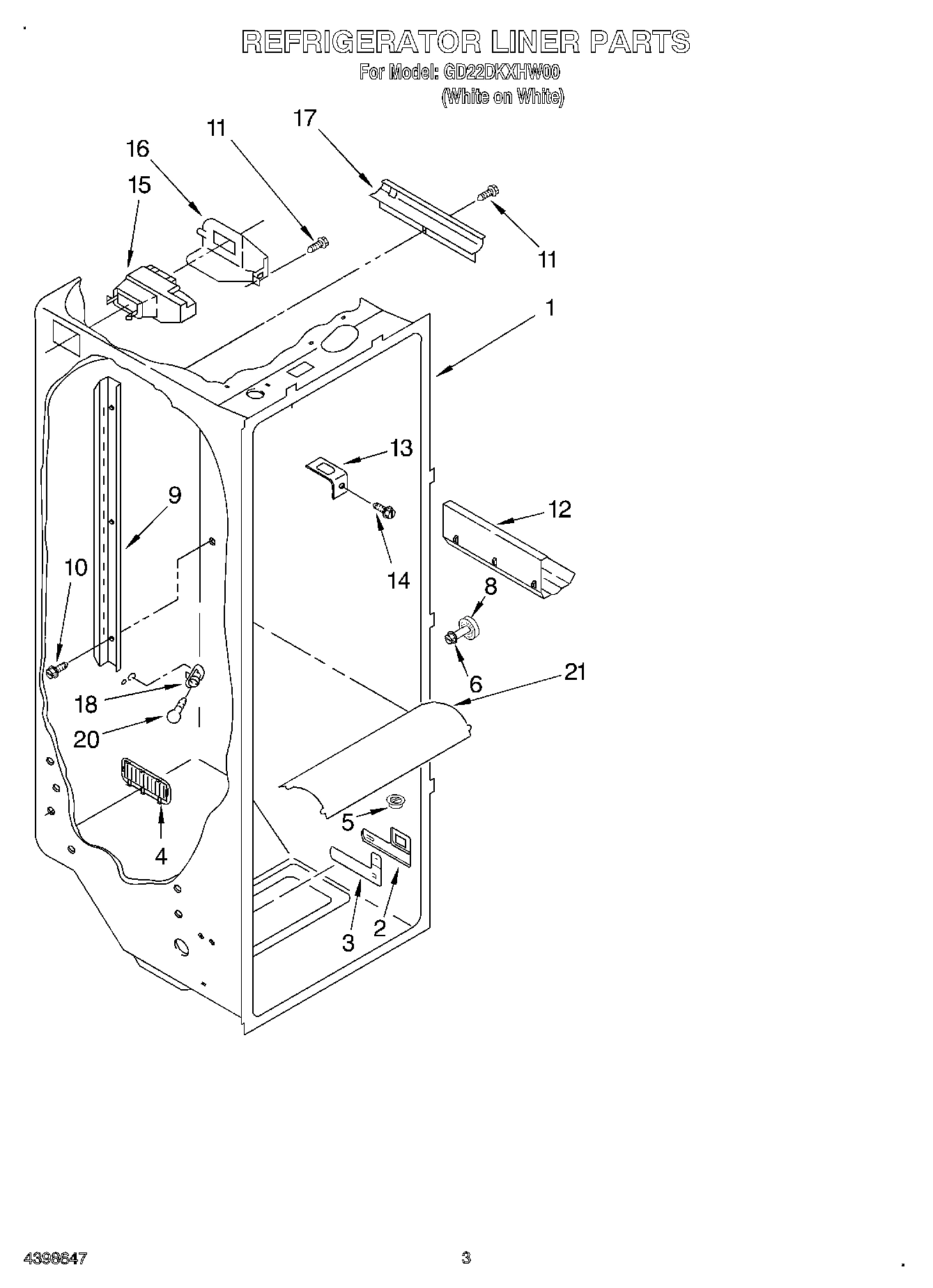 02 - REFRIGERATOR LINER