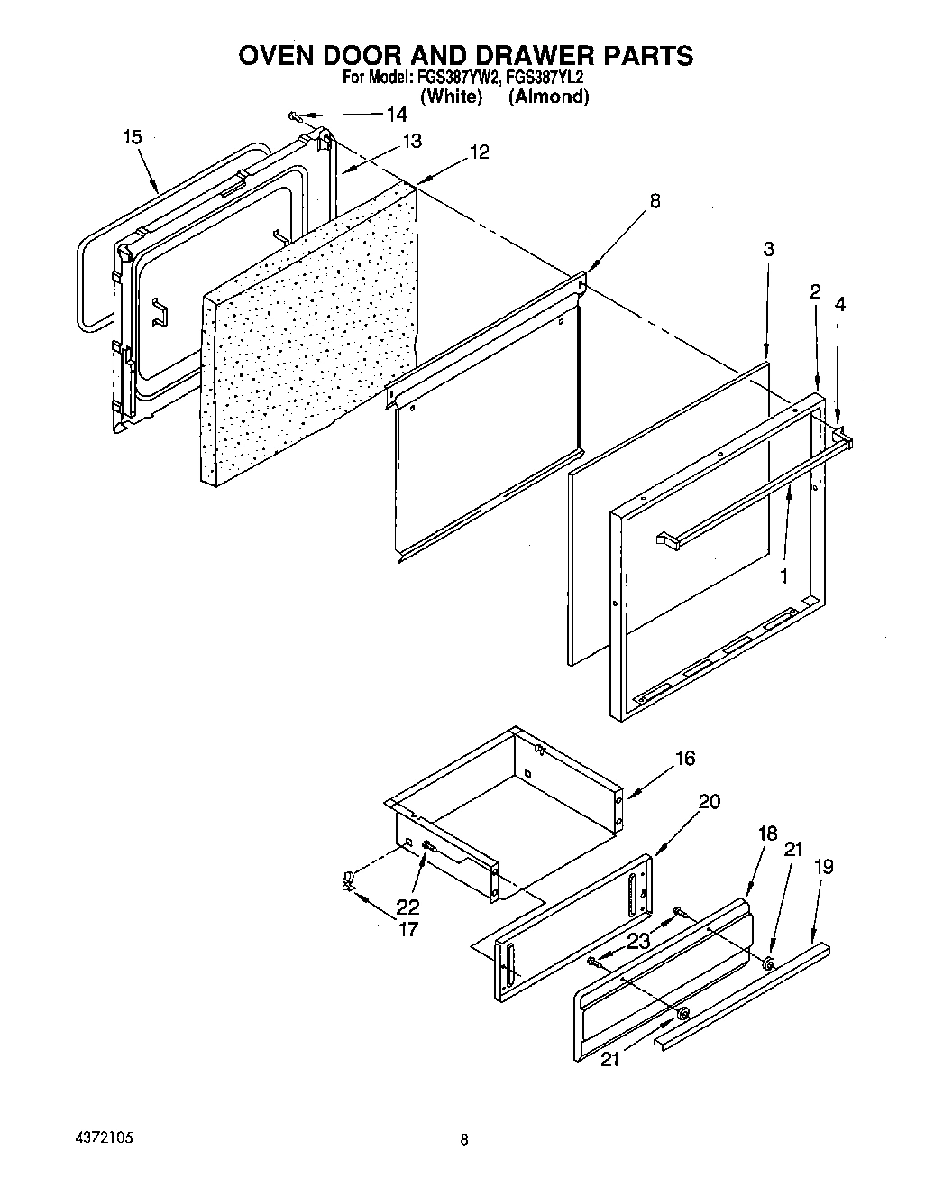 07 - OVEN DOOR AND DRAWER