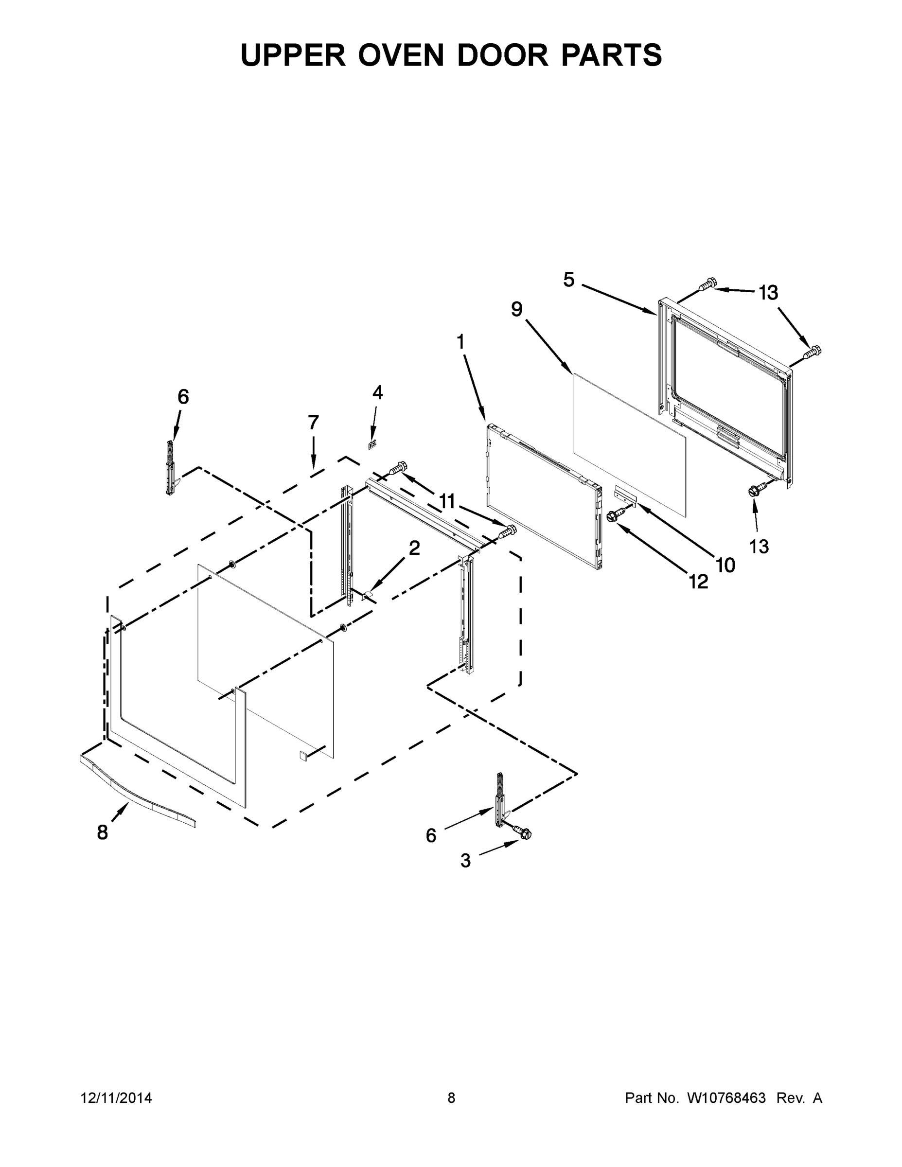 05 - UPPER OVEN DOOR PARTS