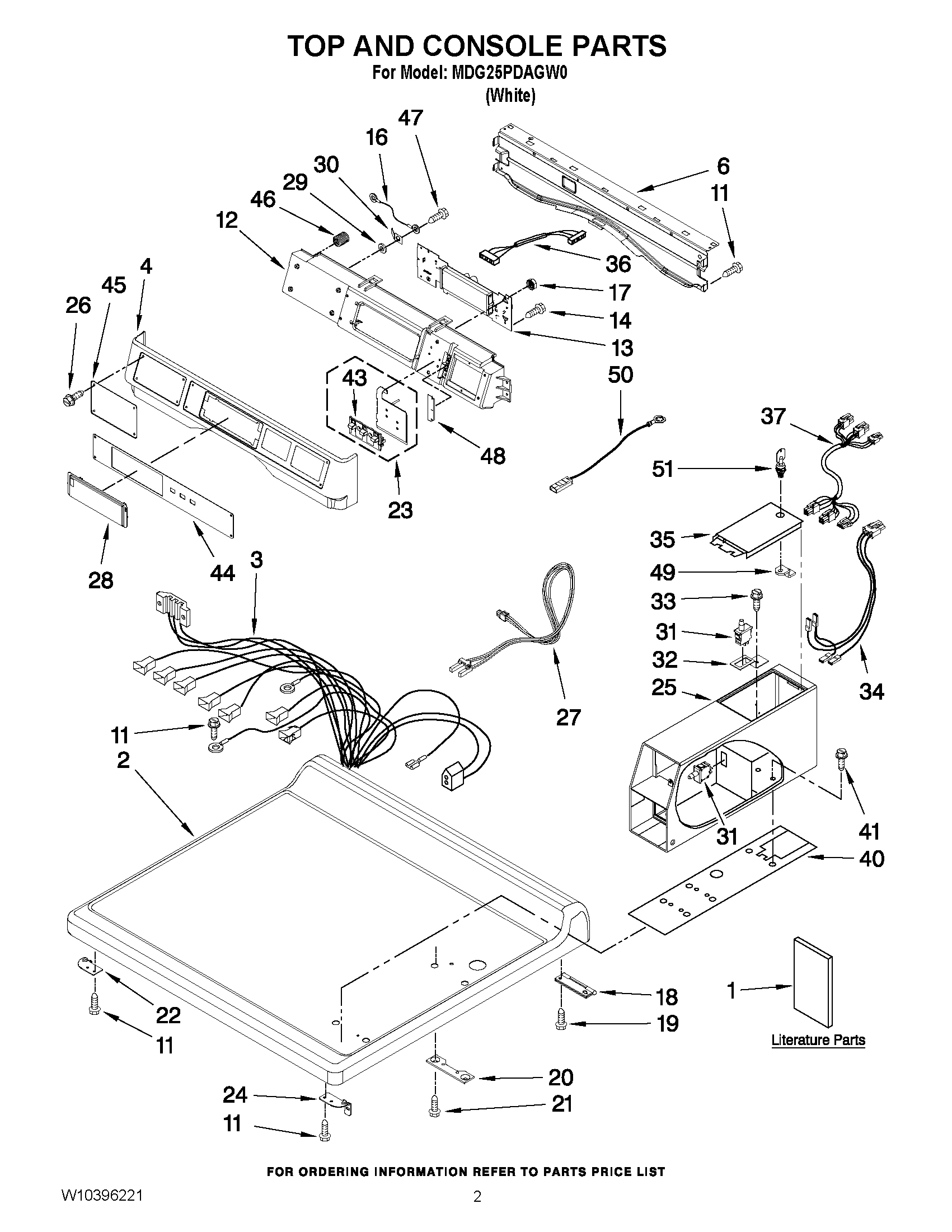 01 - TOP AND CONSOLE PARTS
