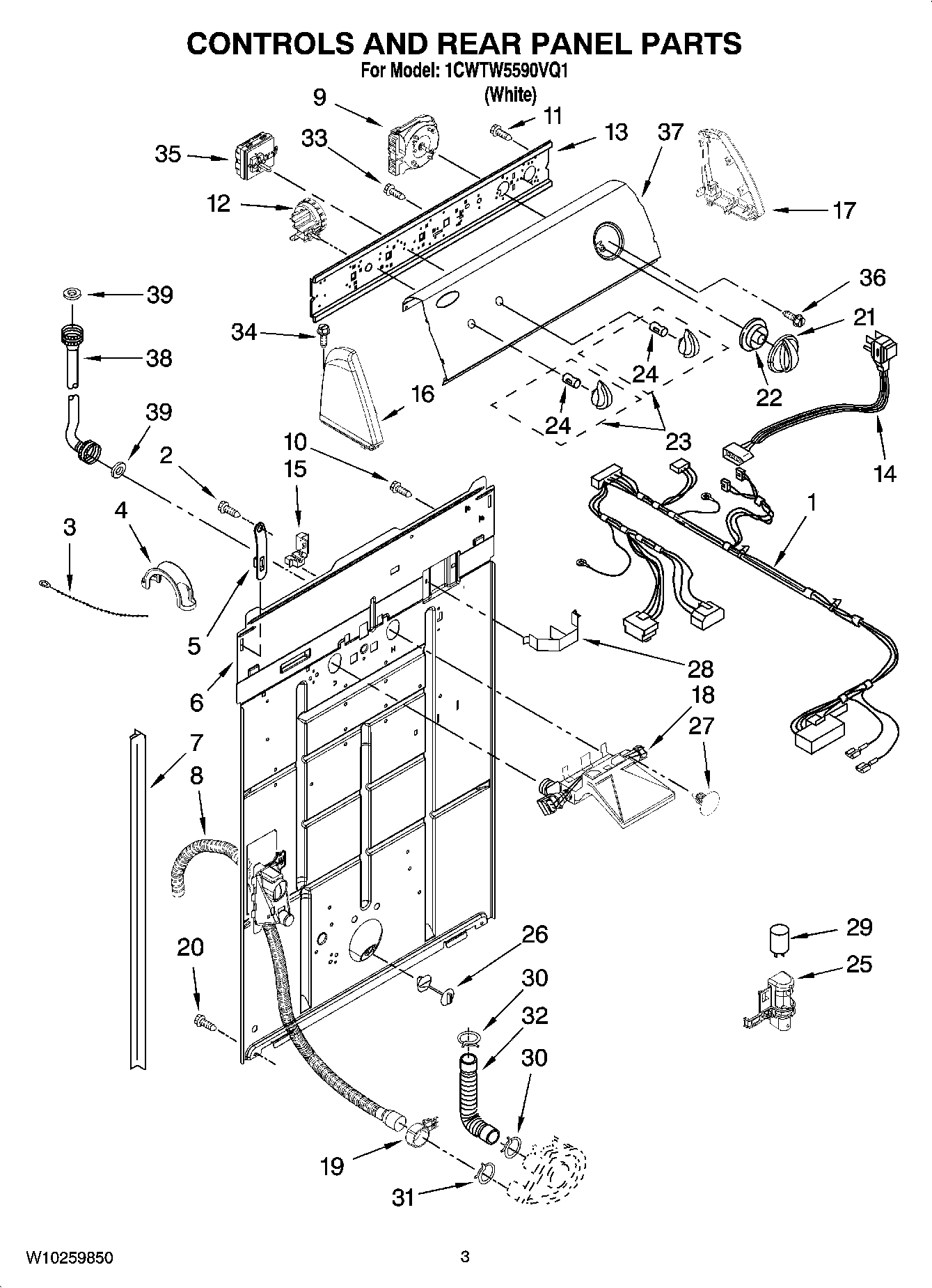 02 - CONTROLS AND REAR PANEL PARTS