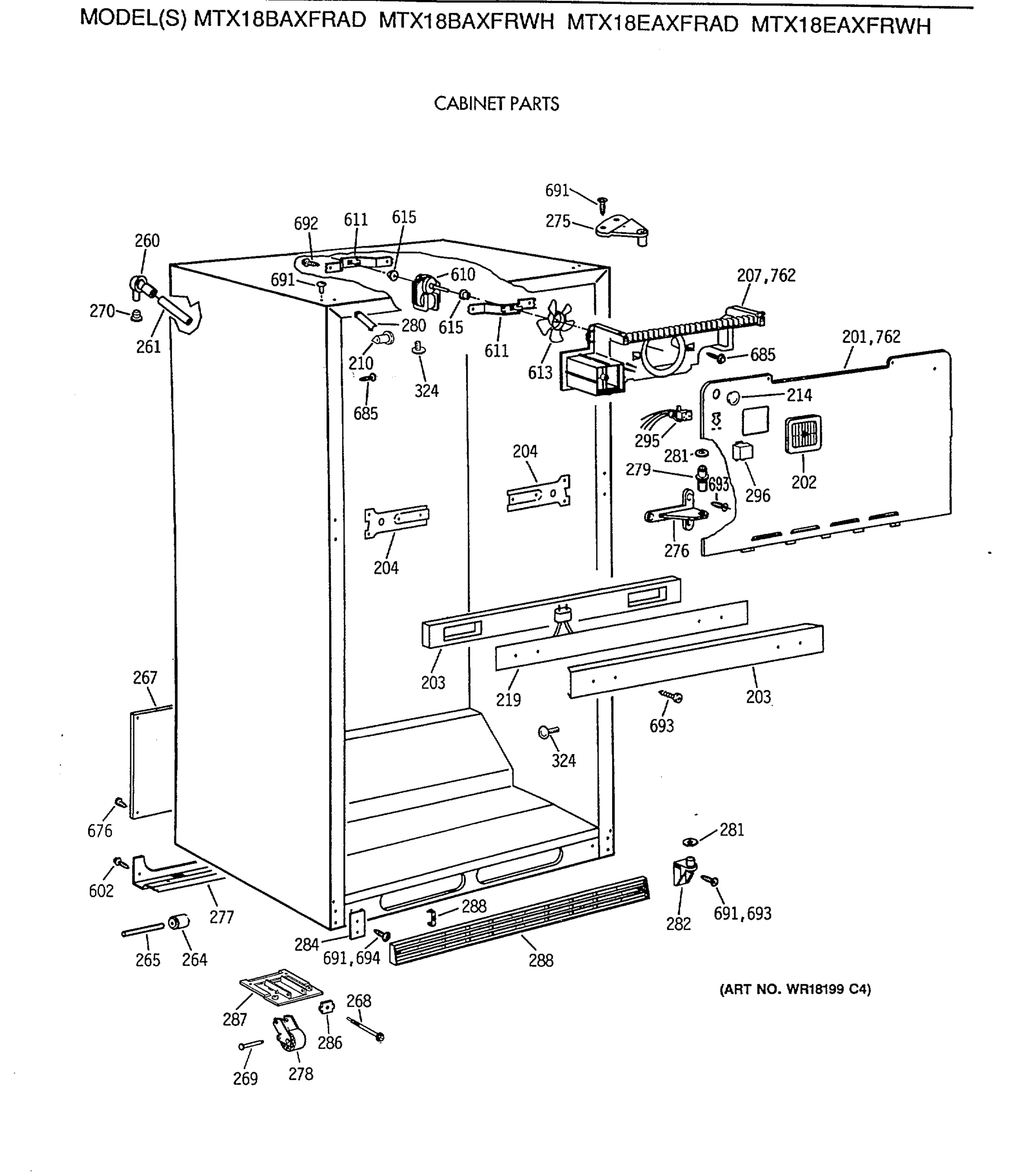 CABINET PARTS