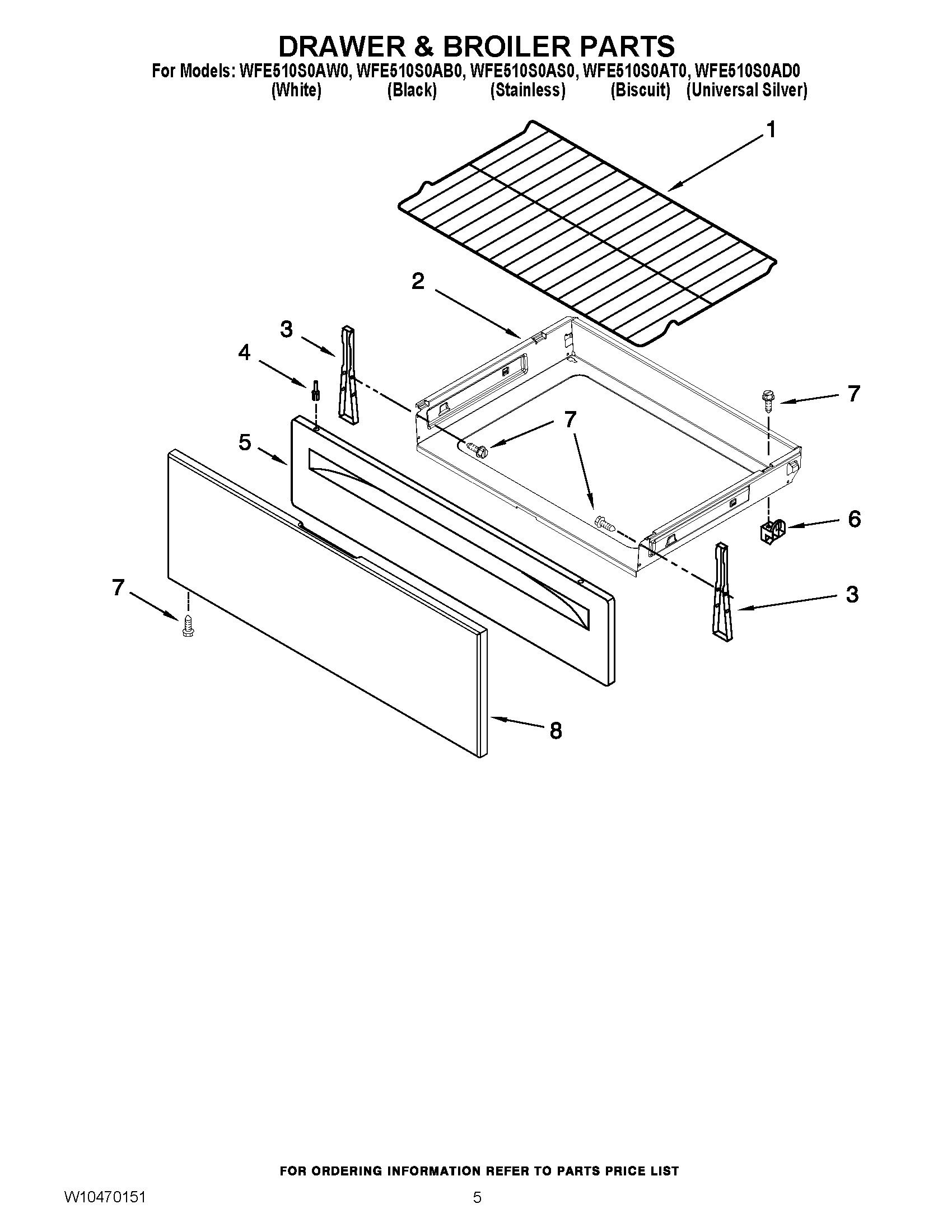 04 - DRAWER & BROILER PARTS