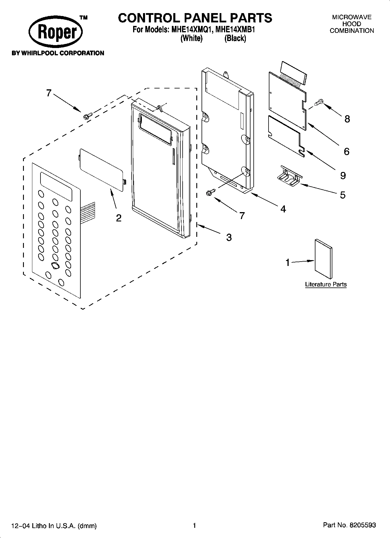 01 - CONTROL PANEL PARTS