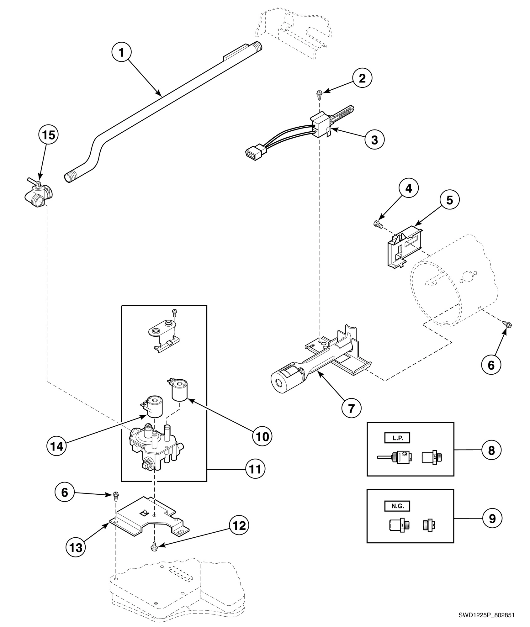 Gas Valve, Igniter and Gas Conversion Kits