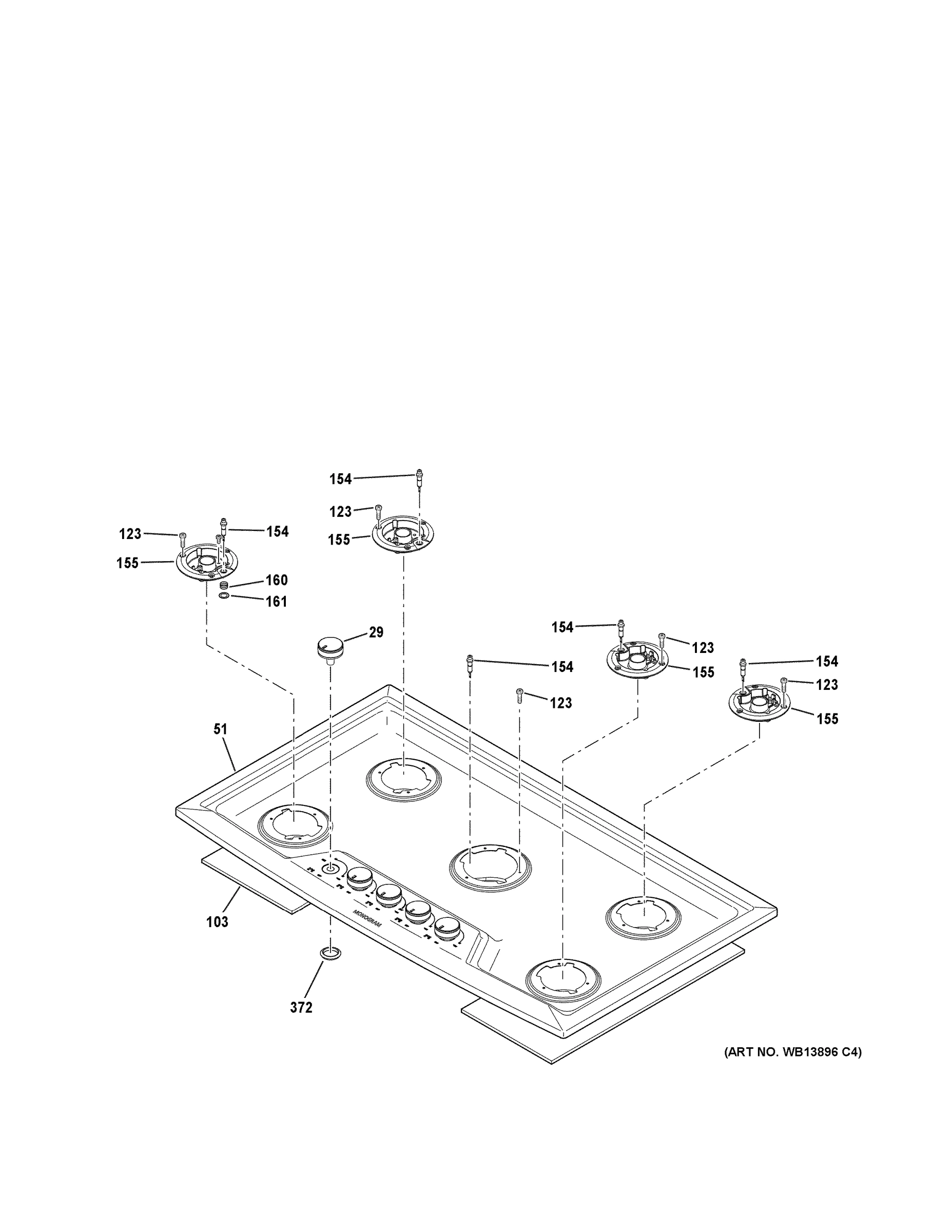 CONTROL PANEL & COOKTOP