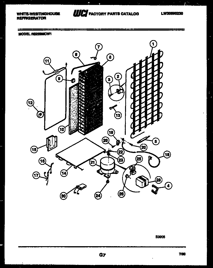 10 - SYSTEM AND AUTOMATIC DEFROST PARTS