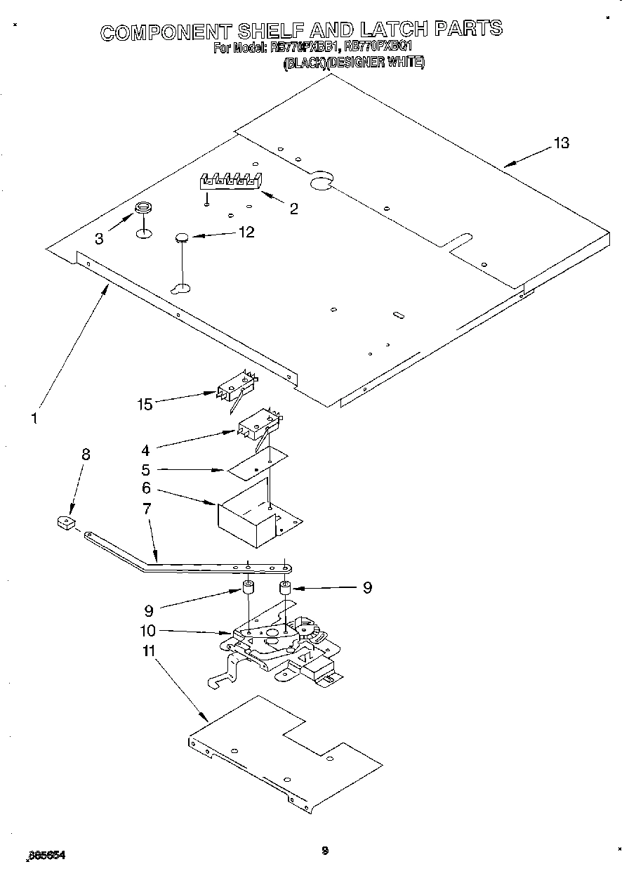 06 - COMPONENT SHELF AND LATCH