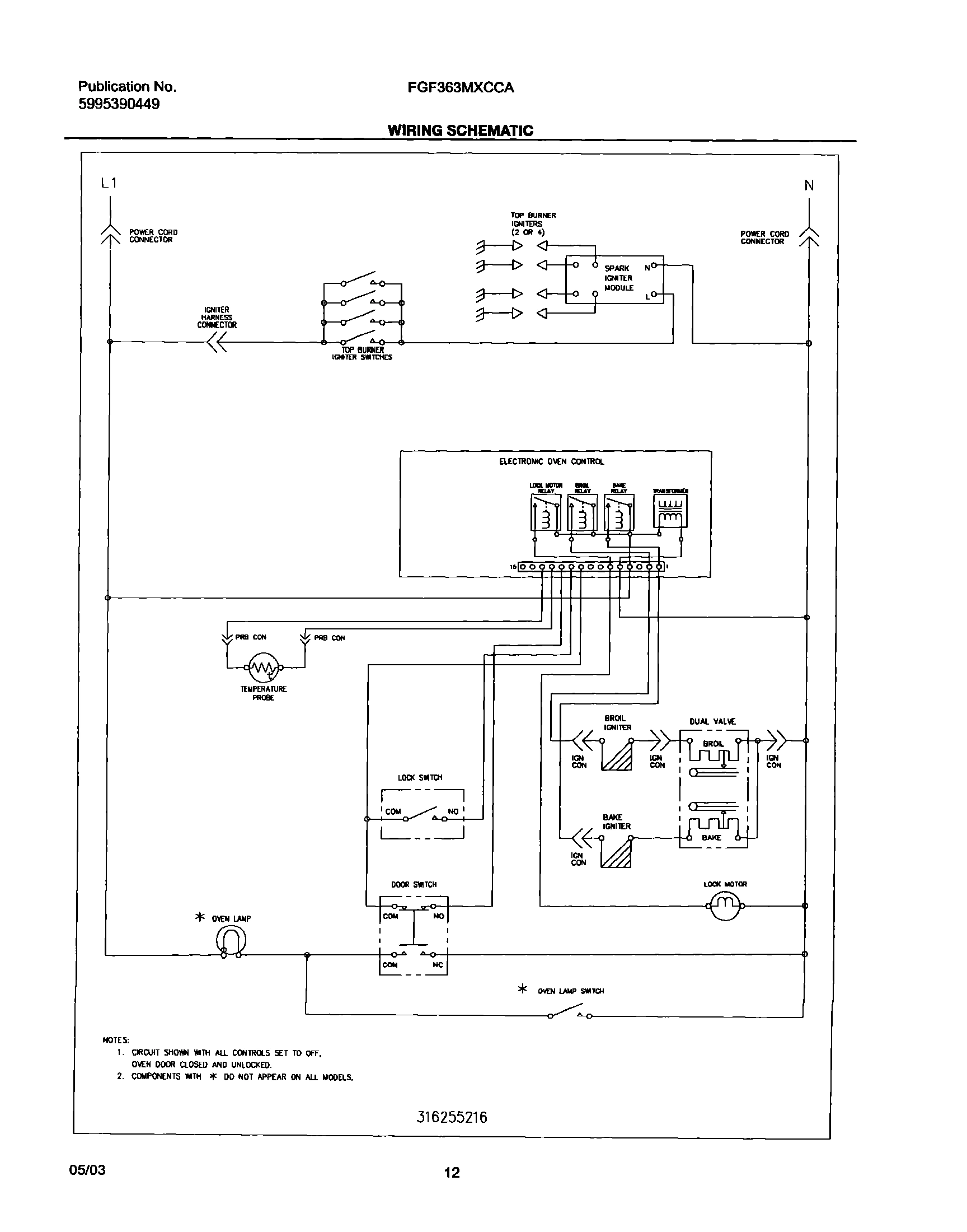12 - WIRING SCHEMATIC