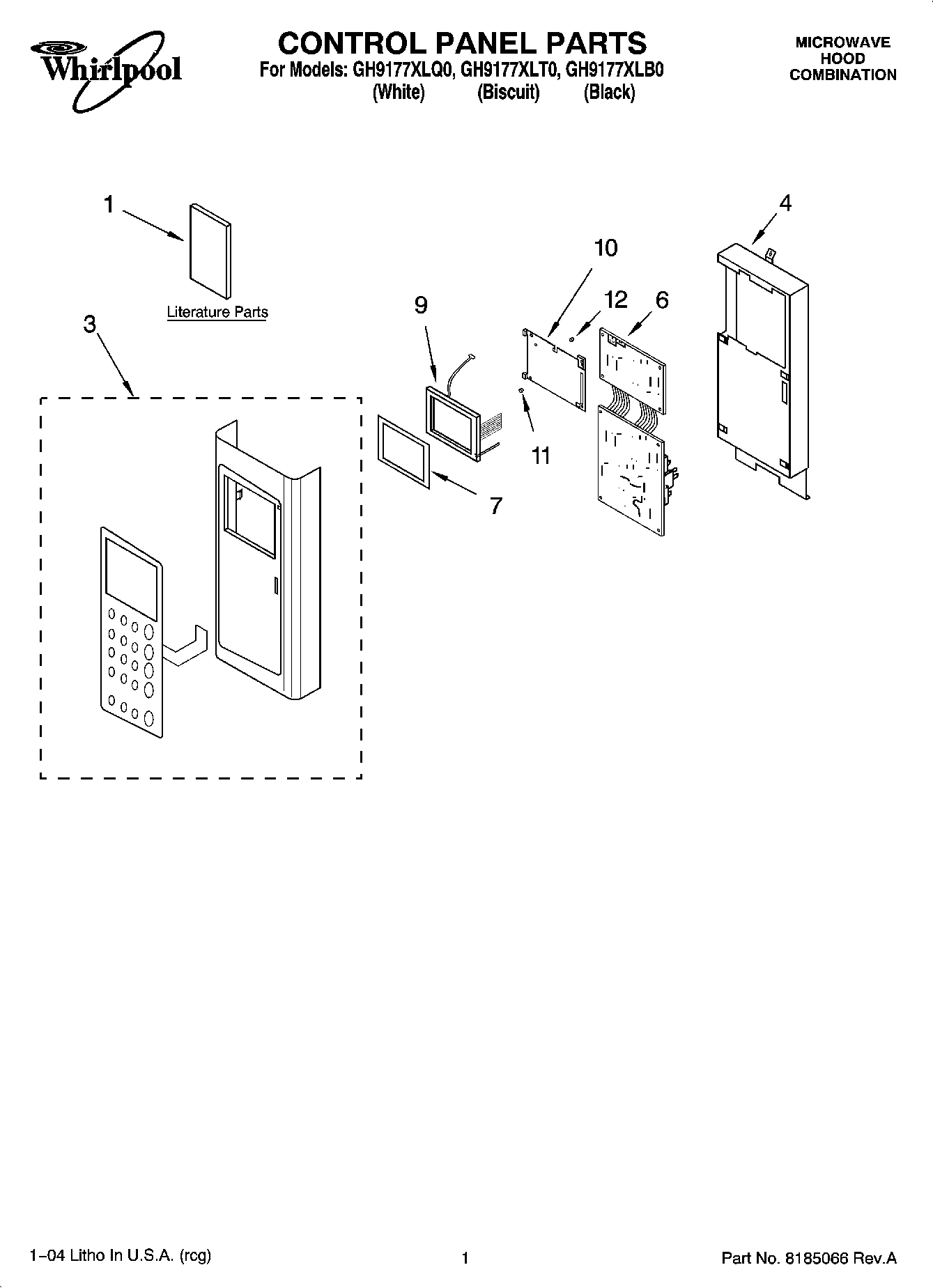 01 - CONTROL PANEL PARTS