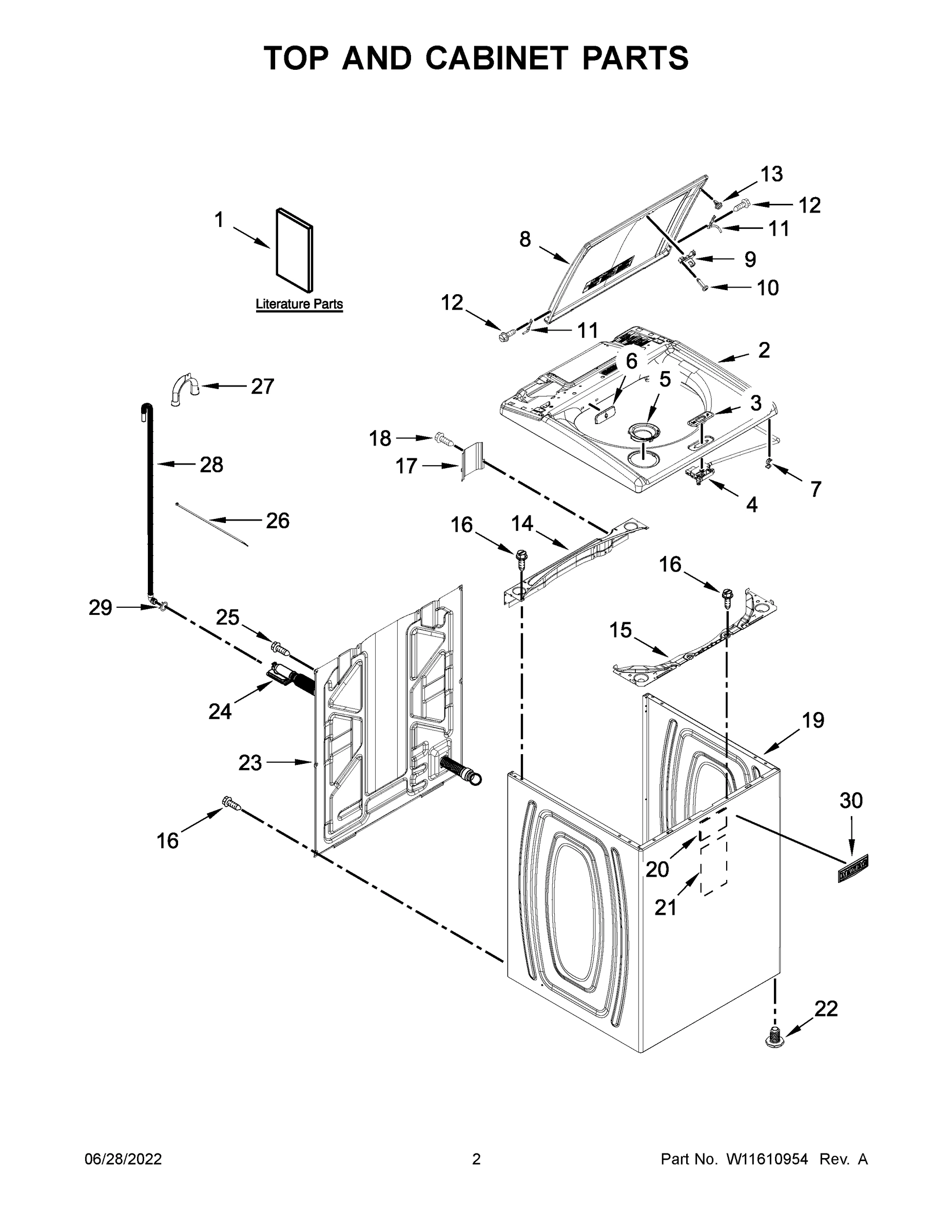 02 - TOP AND CABINET PARTS