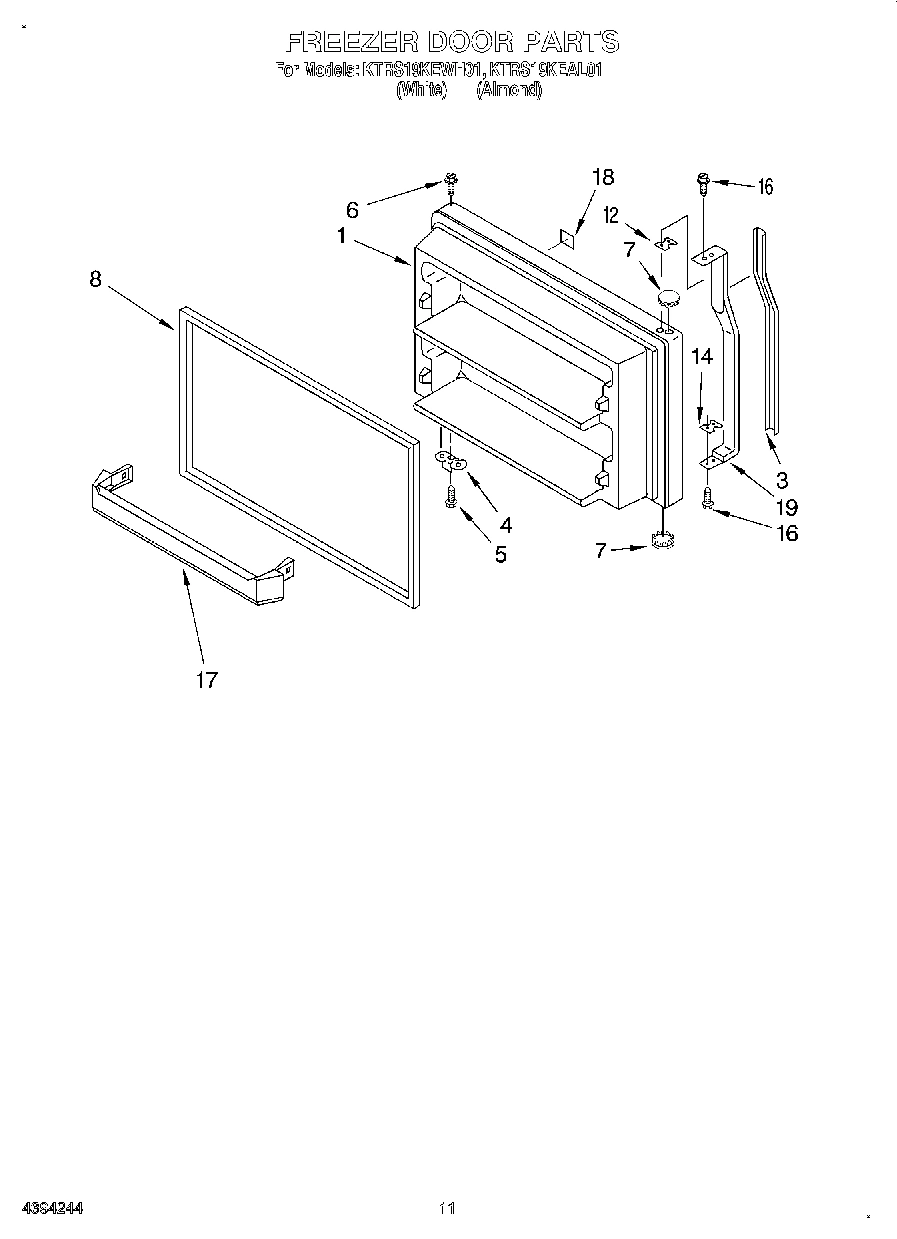 06 - FREEZER DOOR, LIT/OPTIONAL