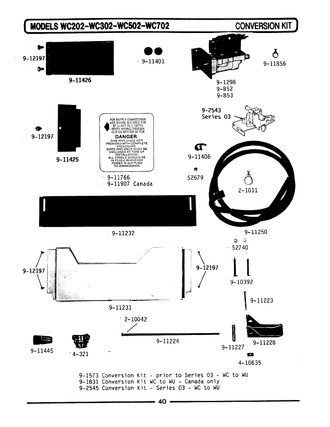 03 - CONVERSION KIT (WC502)