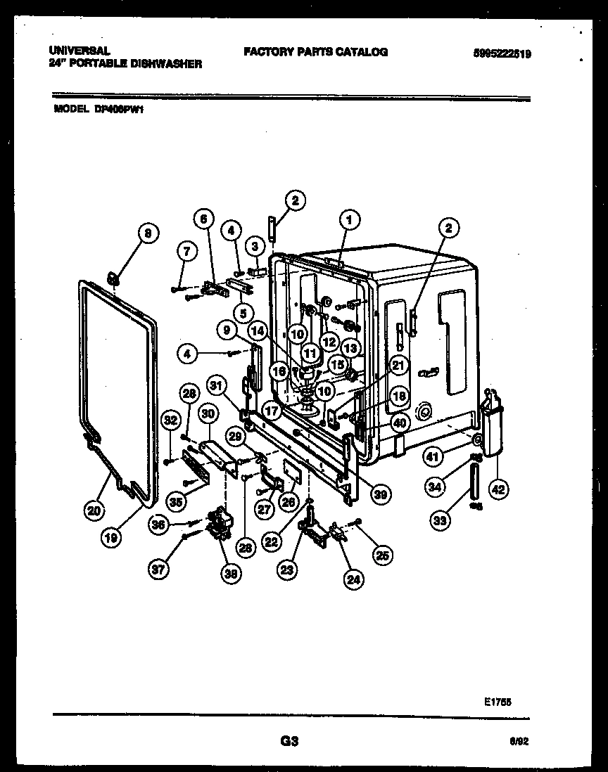 05 - TUB AND FRAME PARTS