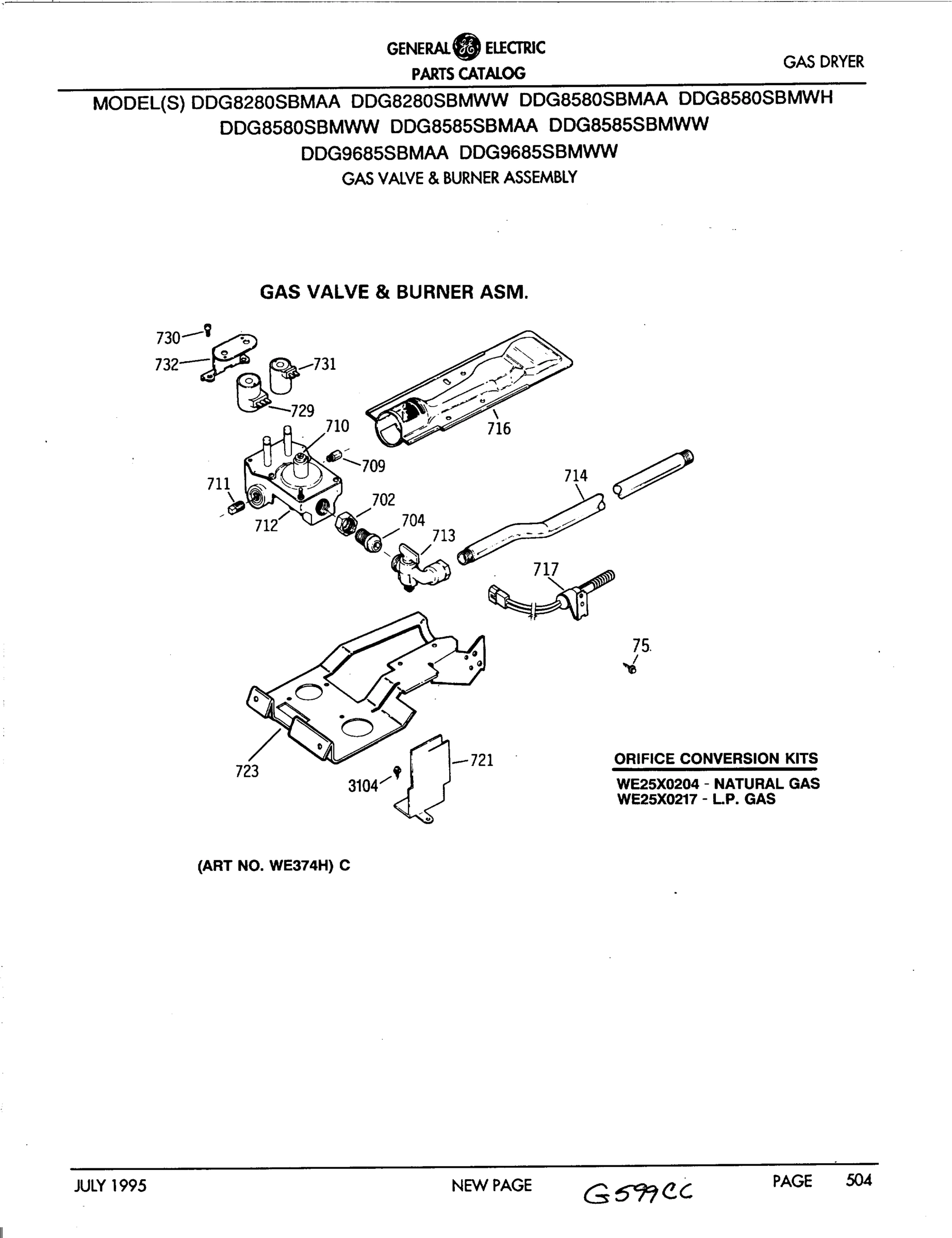 GAS VALVE & BURNER ASM.