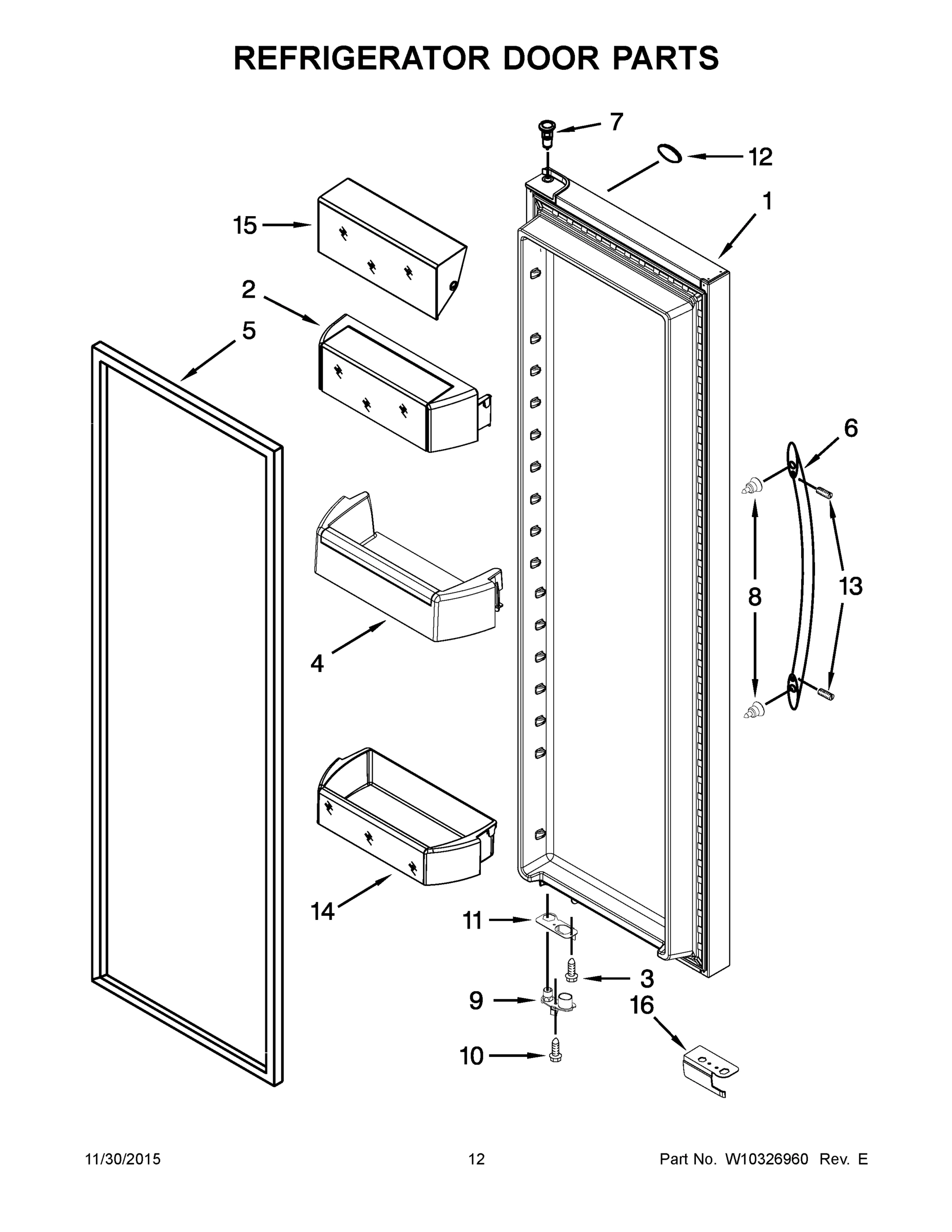 07 - REFRIGERATOR DOOR PARTS