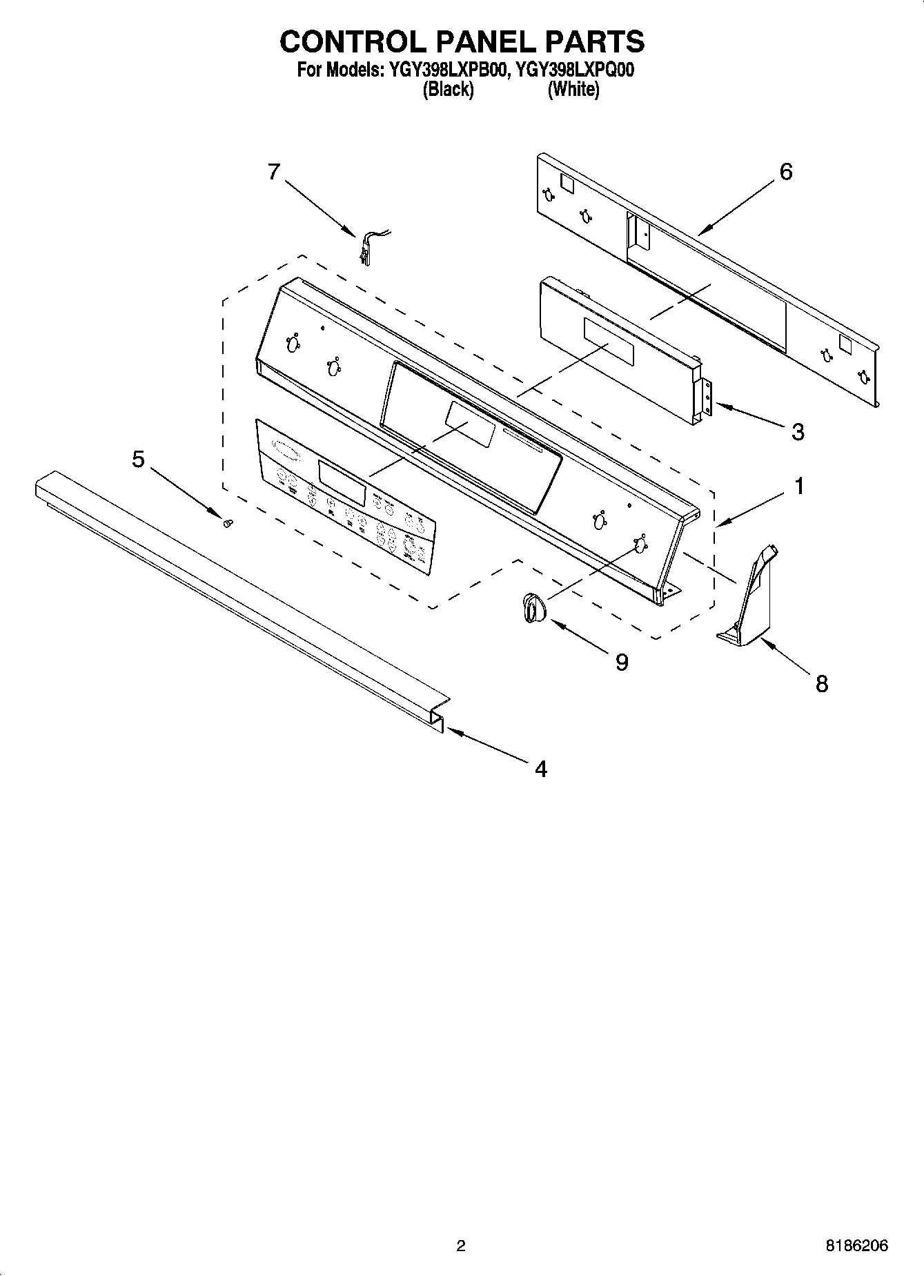 02 - CONTROL PANEL PARTS